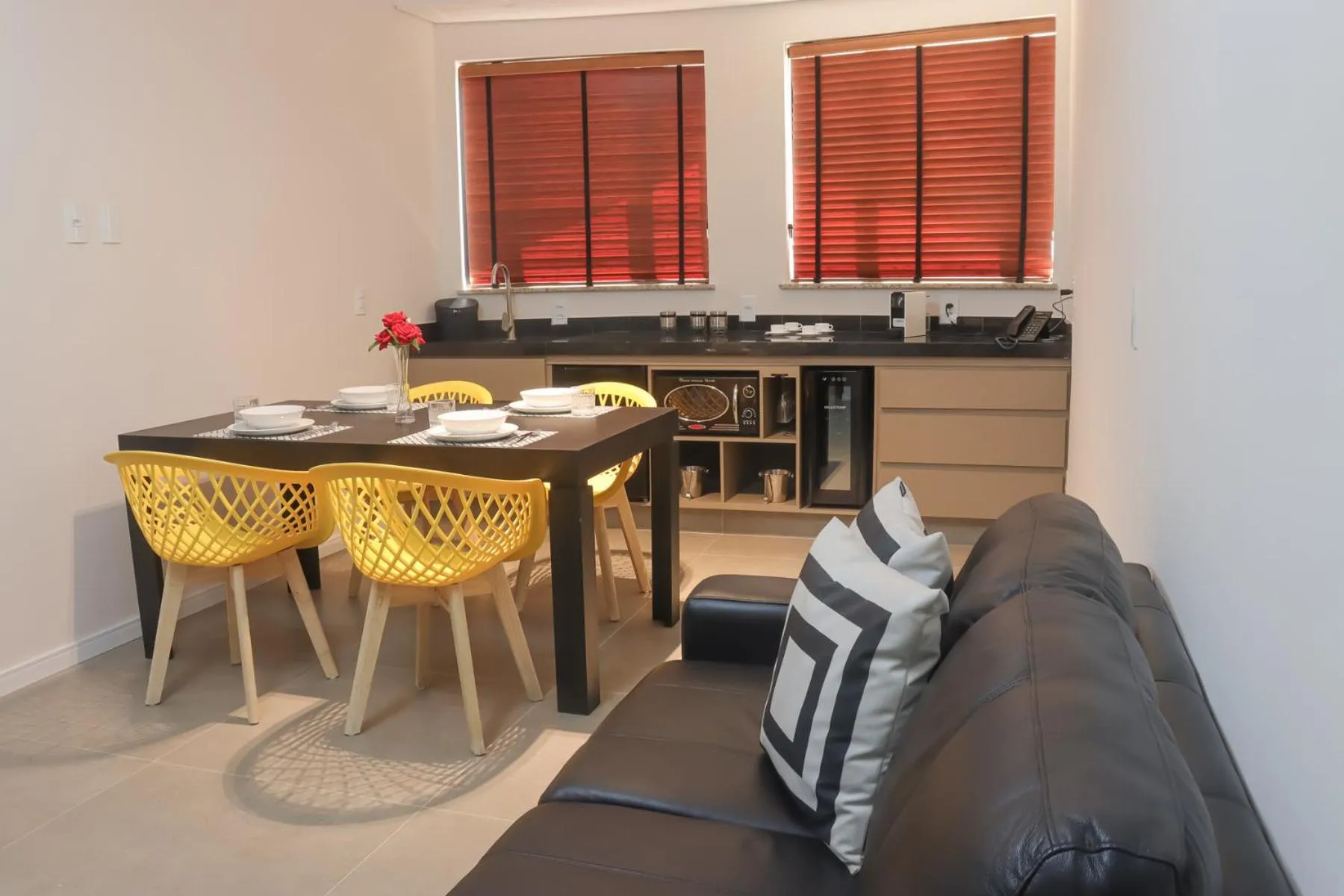 Kitchen or kitchenette in Porto das Asas Park Hotel