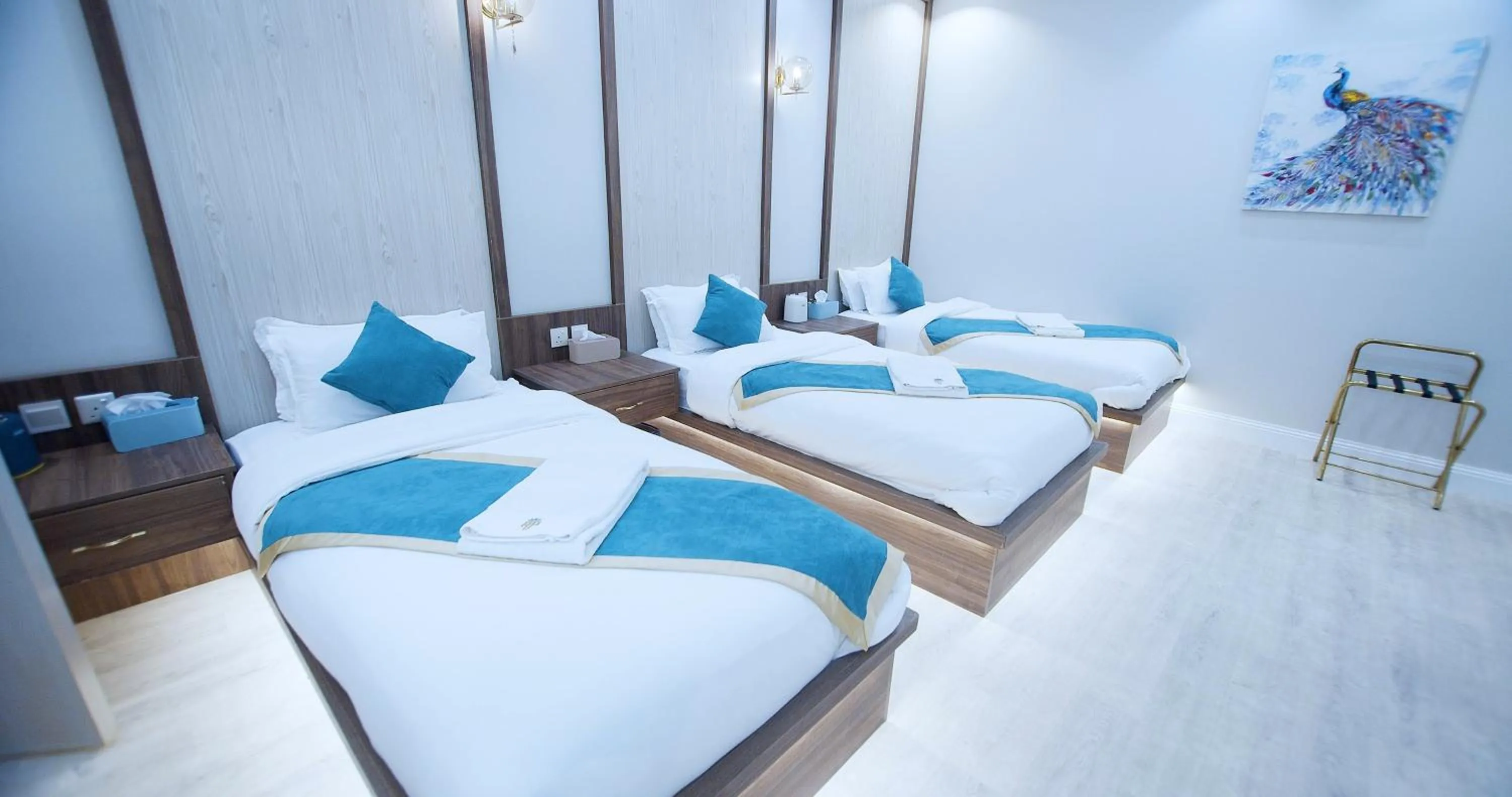 Bed in Relax Palace Hotel Apartments