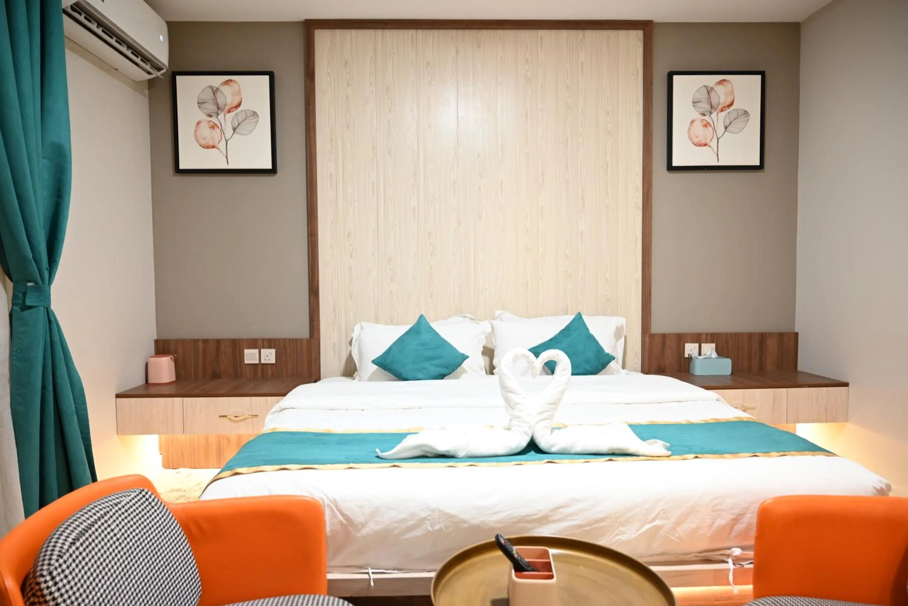 Bed in Relax Palace Hotel Apartments