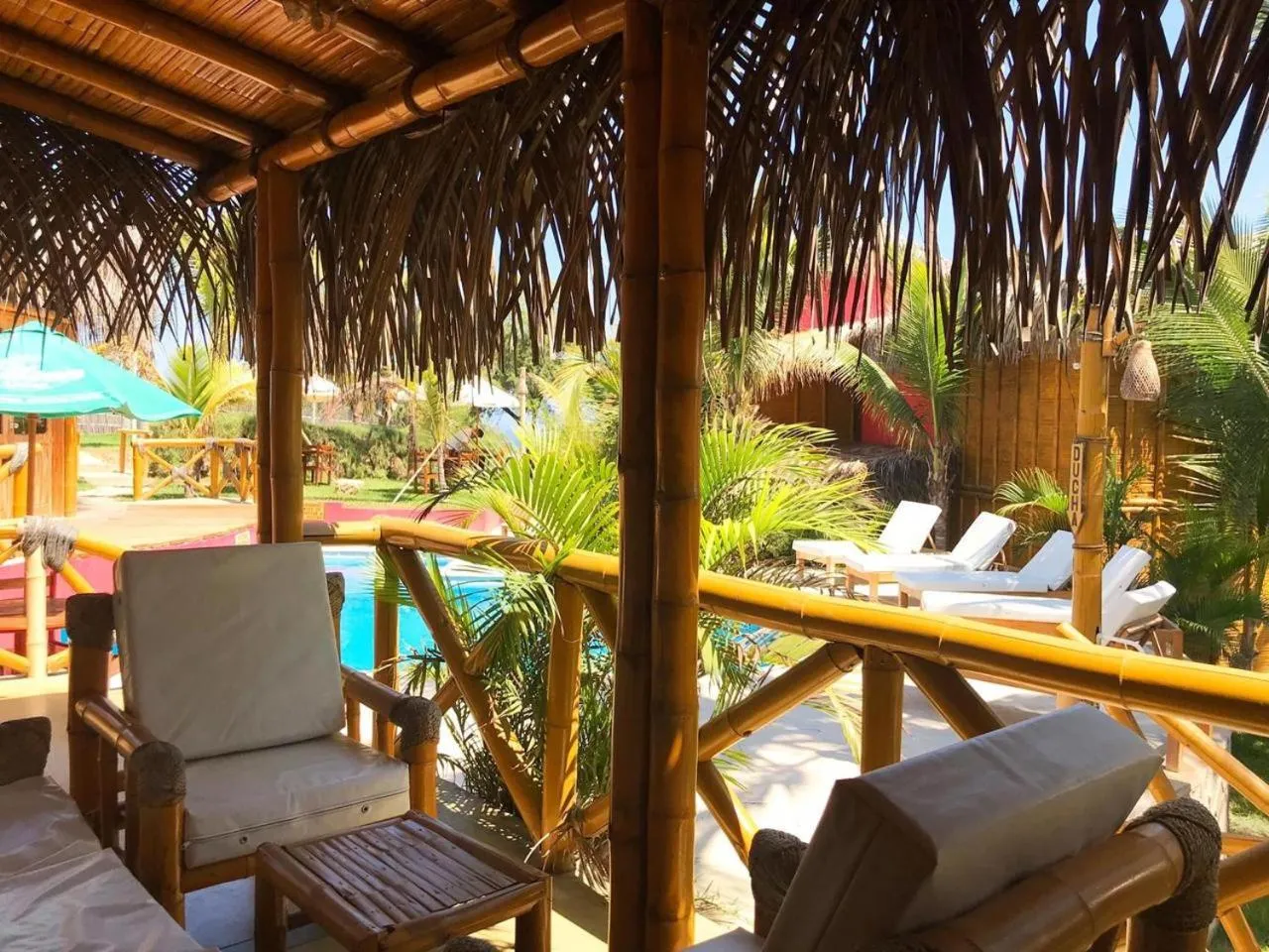 Pool view in El Mirador de Vichayito