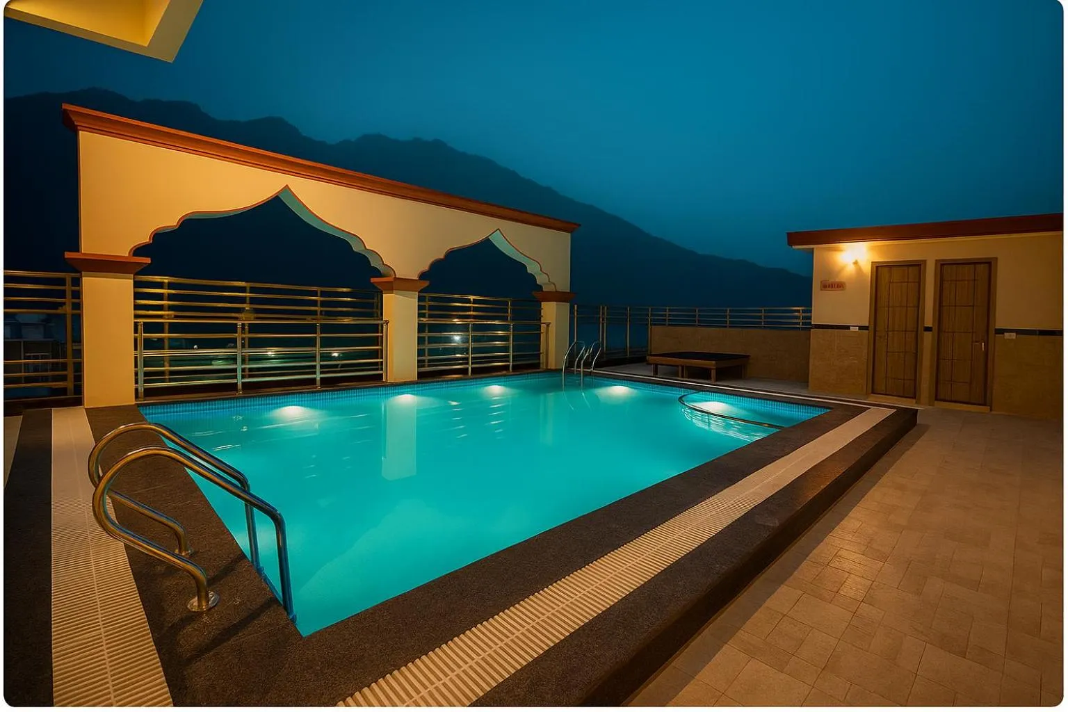 Pool view in Arogyadham Wellness Retreat