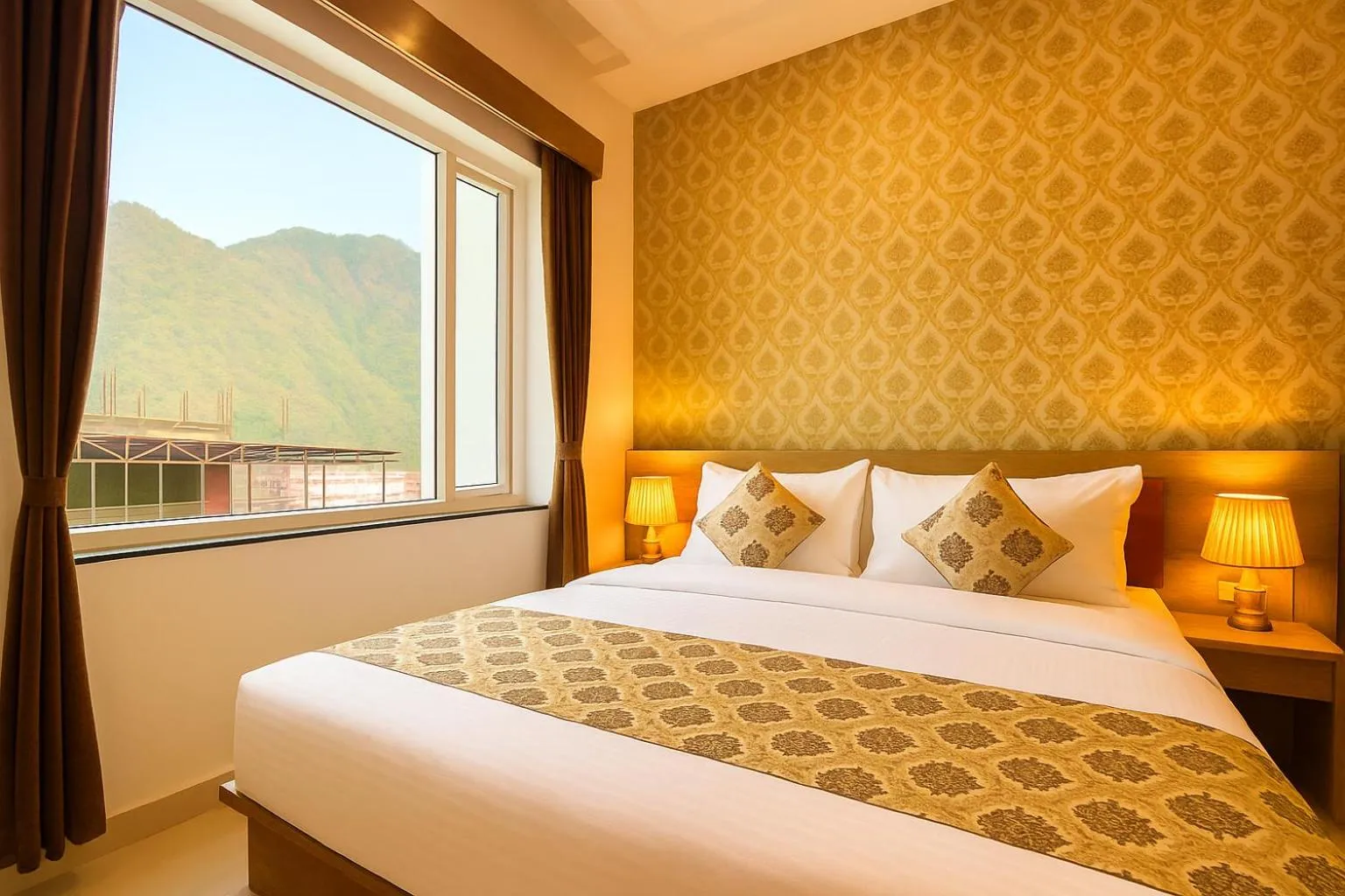 Bed in Arogyadham Wellness Retreat