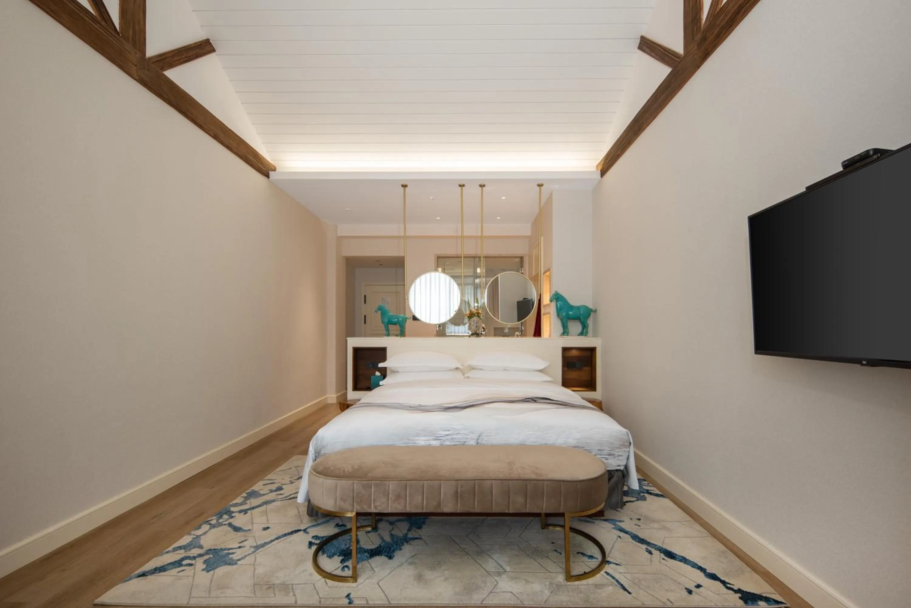 Bed in Huama SSAW Hotel Lijiang