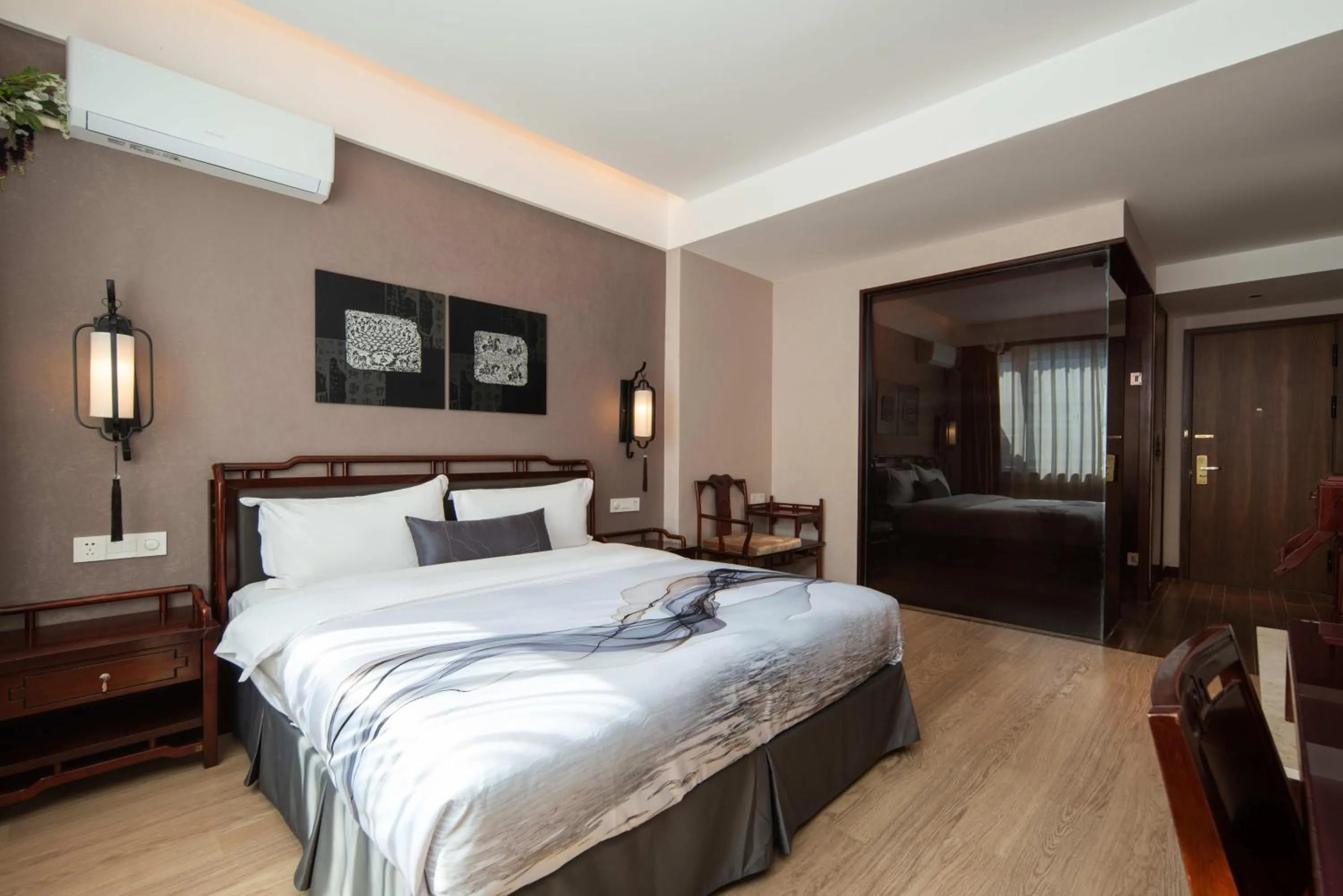 Bed in Huama SSAW Hotel Lijiang