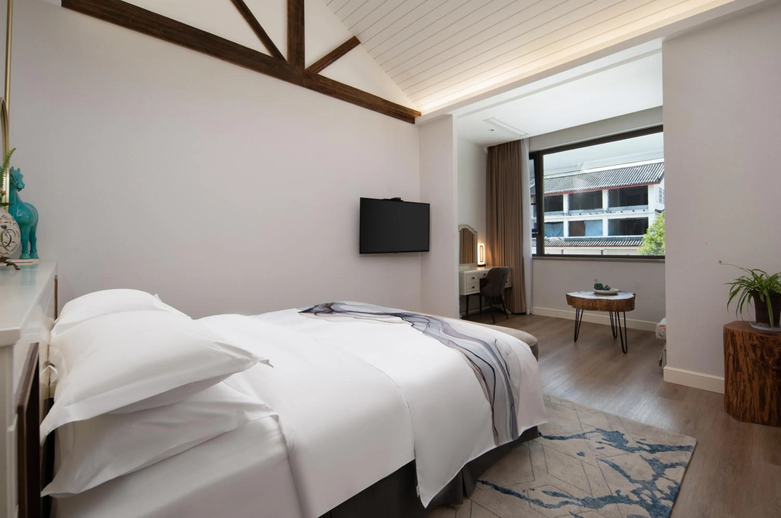 Bed in Huama SSAW Hotel Lijiang