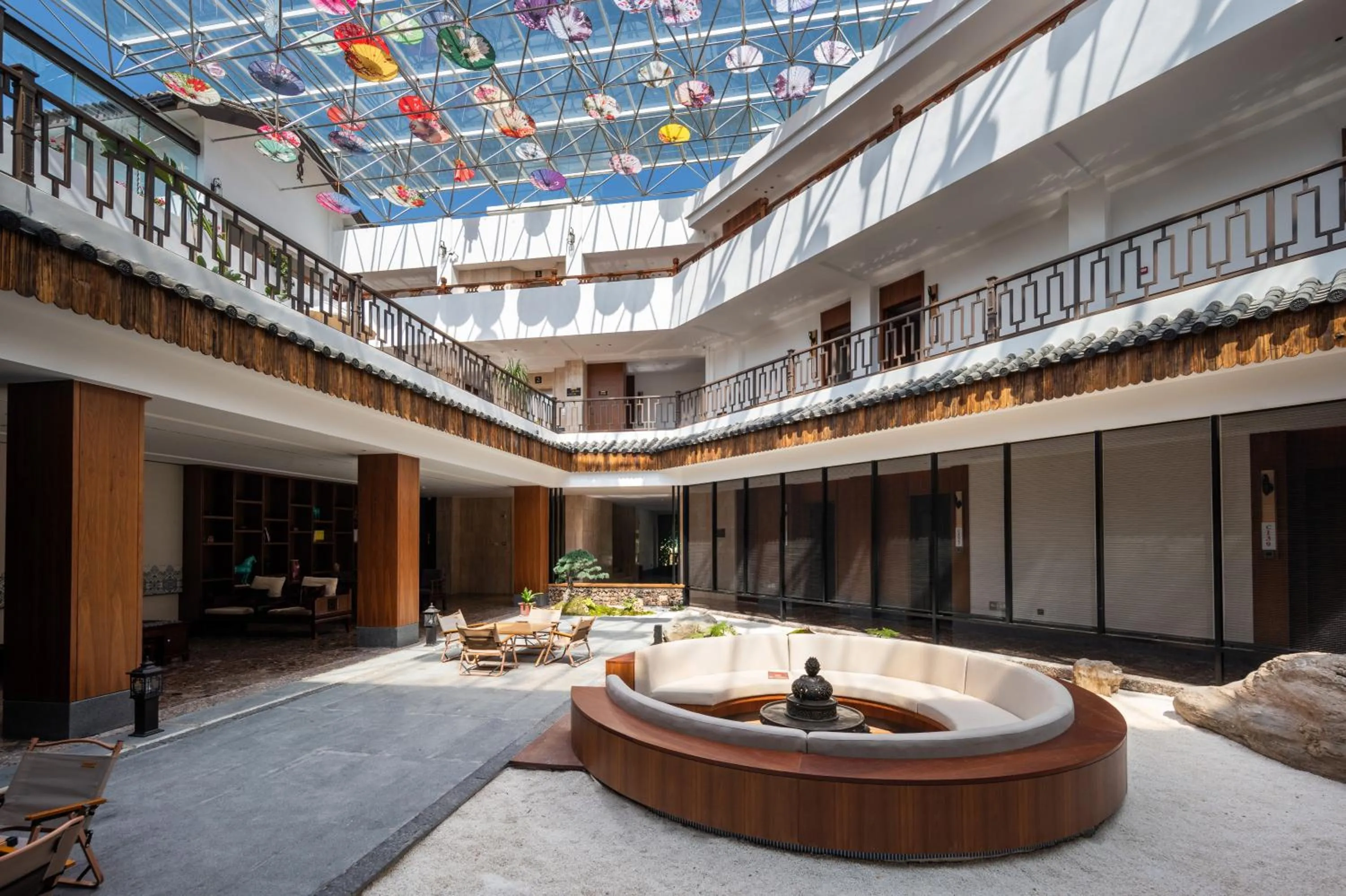 Garden view in Huama SSAW Hotel Lijiang