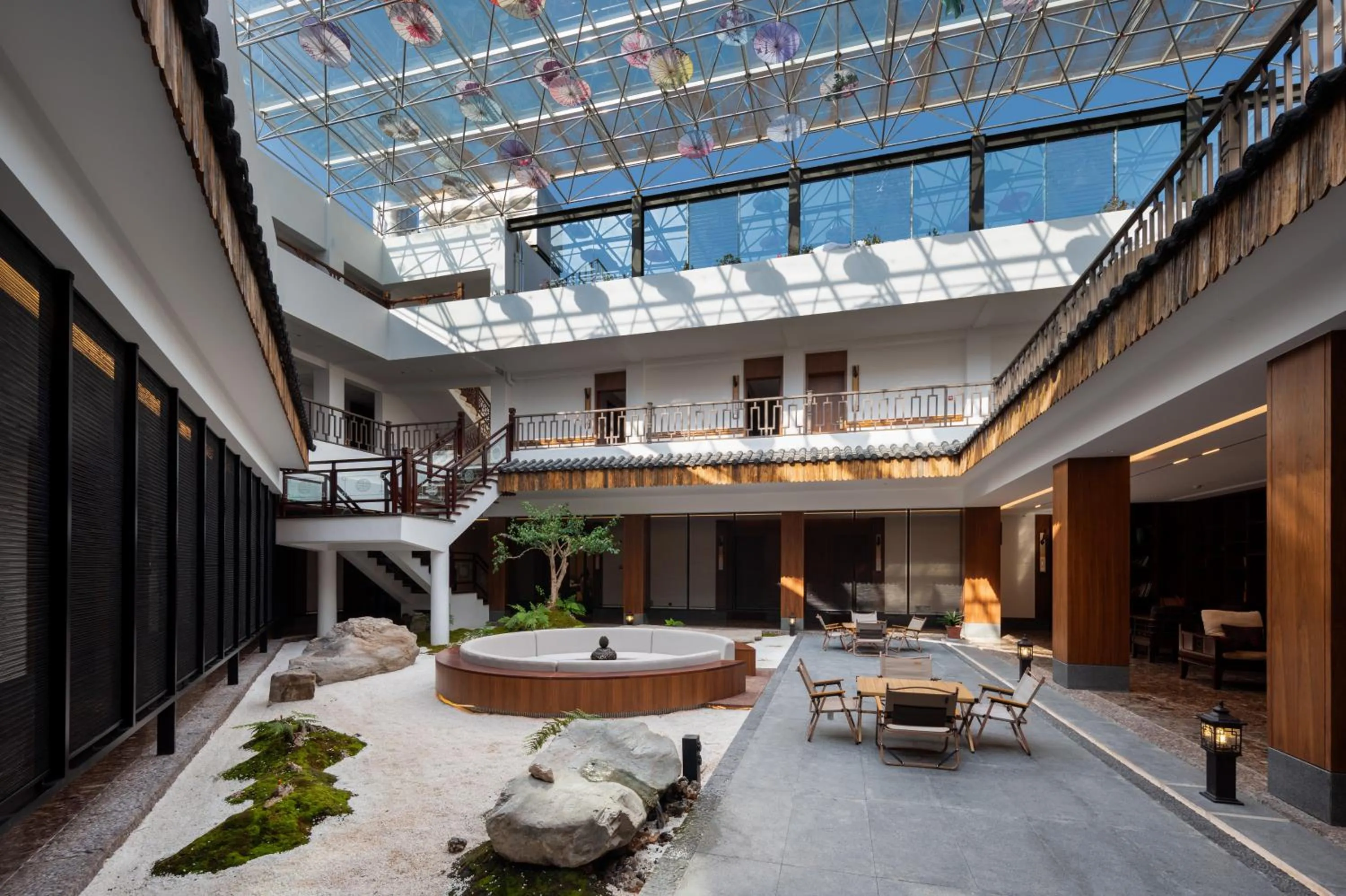 Garden view in Huama SSAW Hotel Lijiang