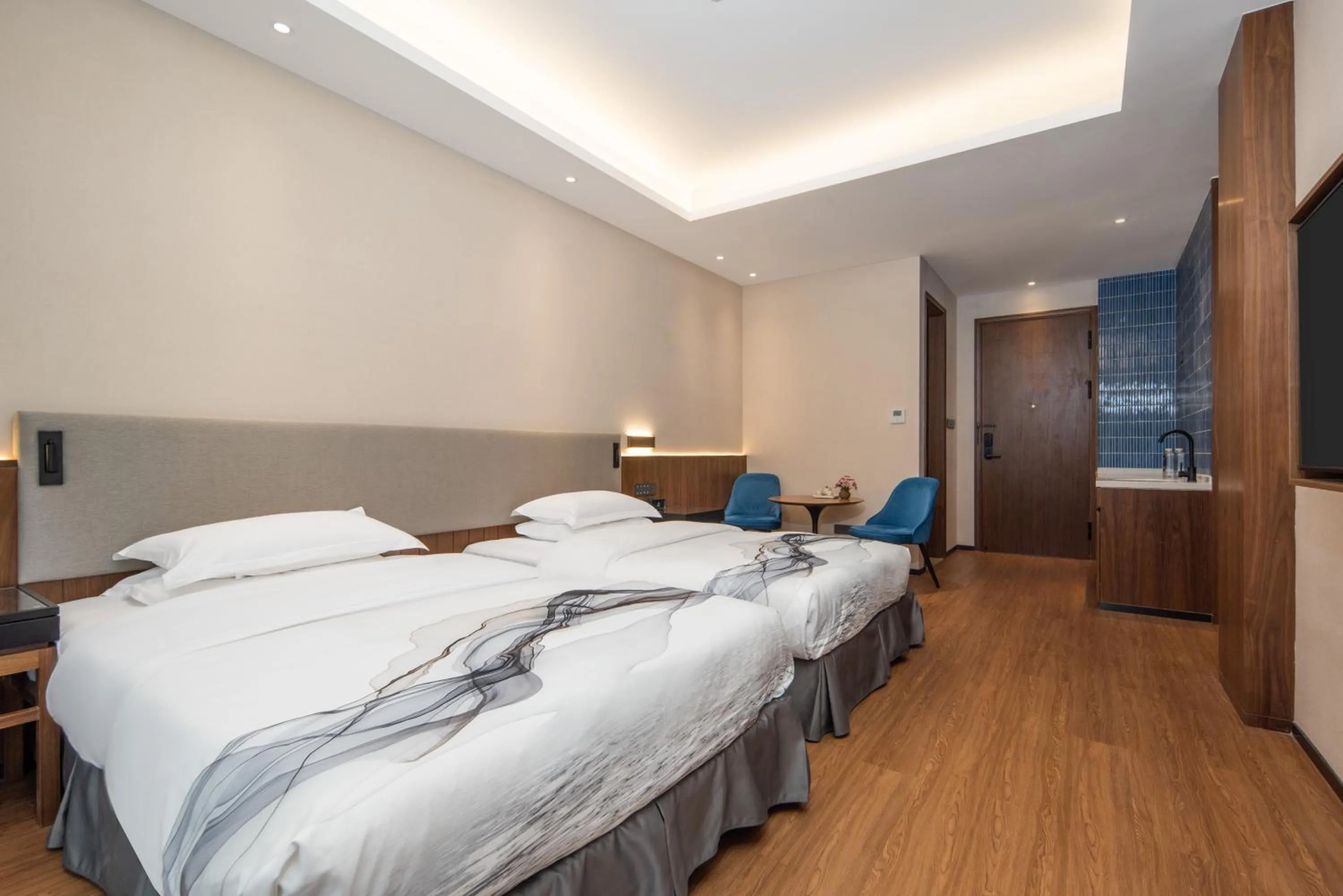 Bed in Huama SSAW Hotel Lijiang