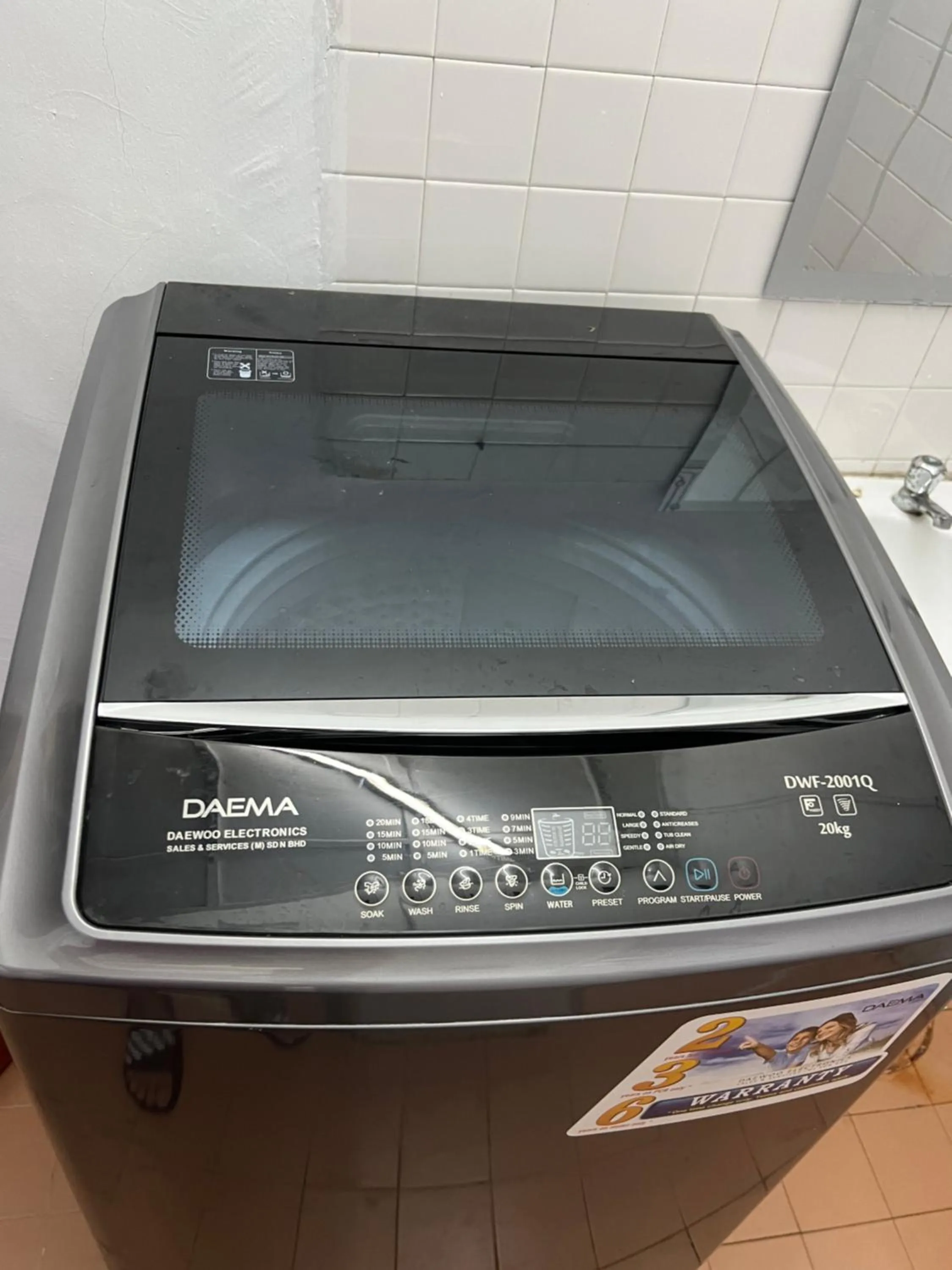 washing machine in Jiaxin Dormitory - Puteri Wangsa 家馨旅舍