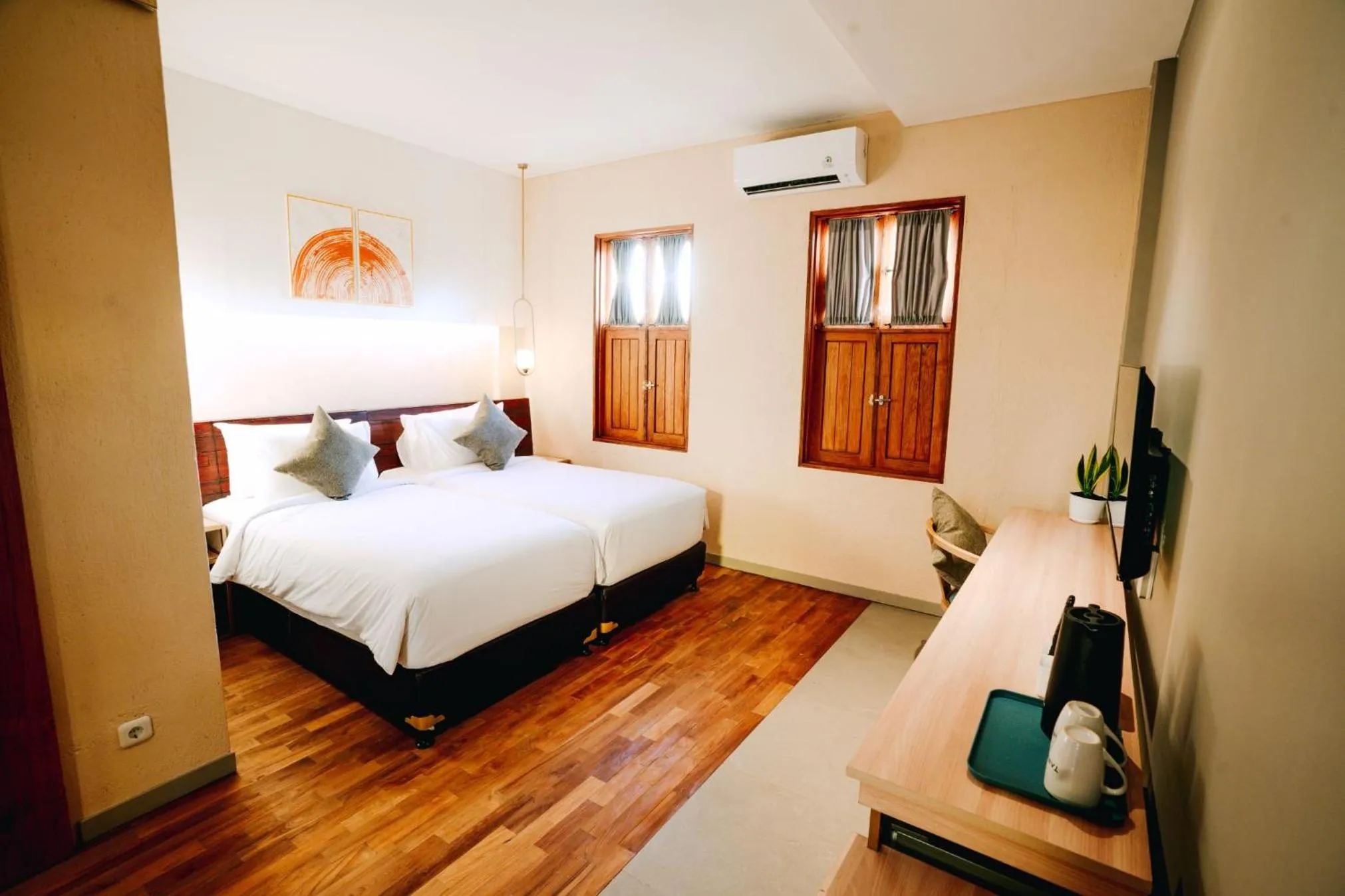 Photo of the whole room, Bed in Tanaga CoLiving