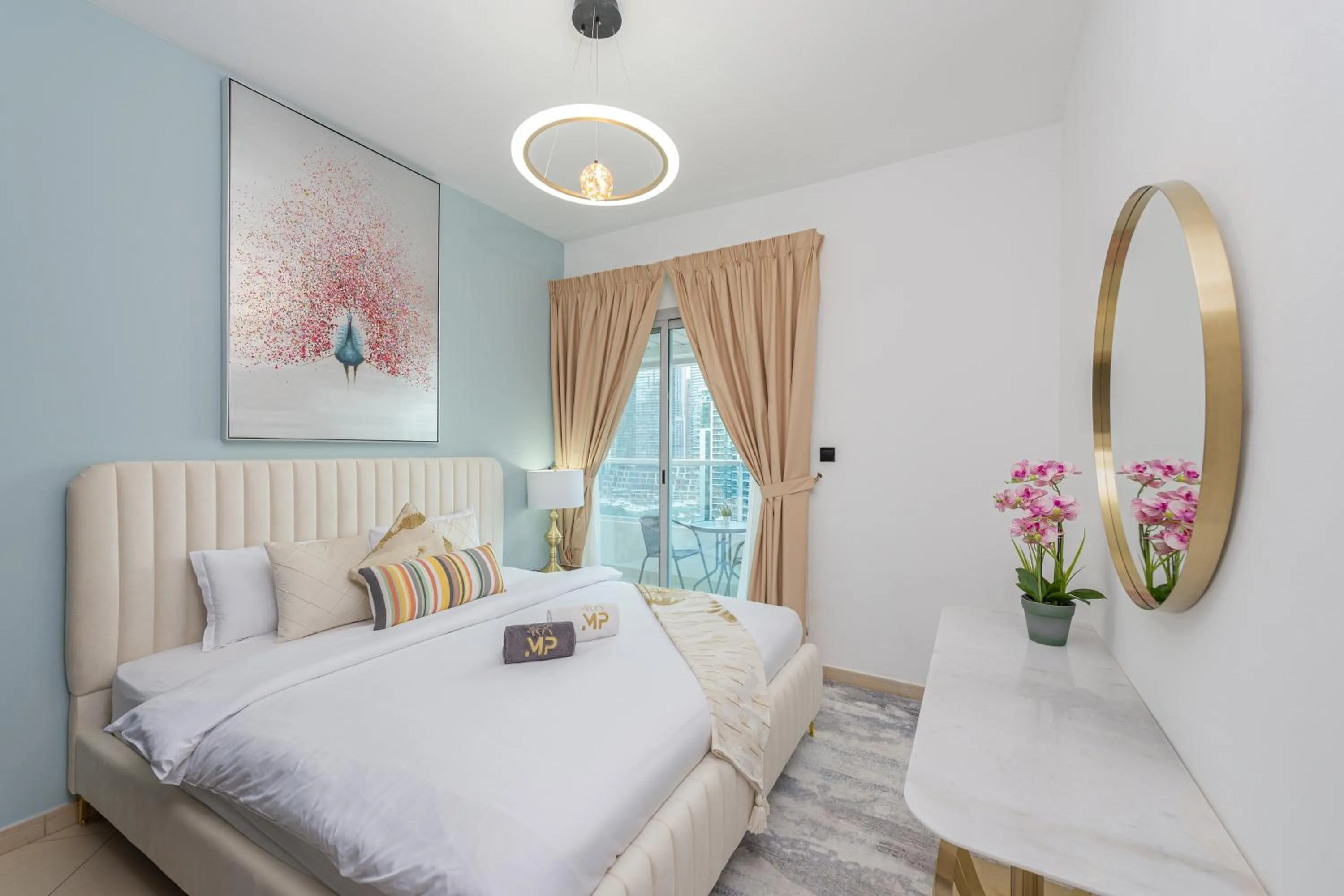 Bedroom, Bed in Marco Polo - Find your calm escape in Dubai Marina