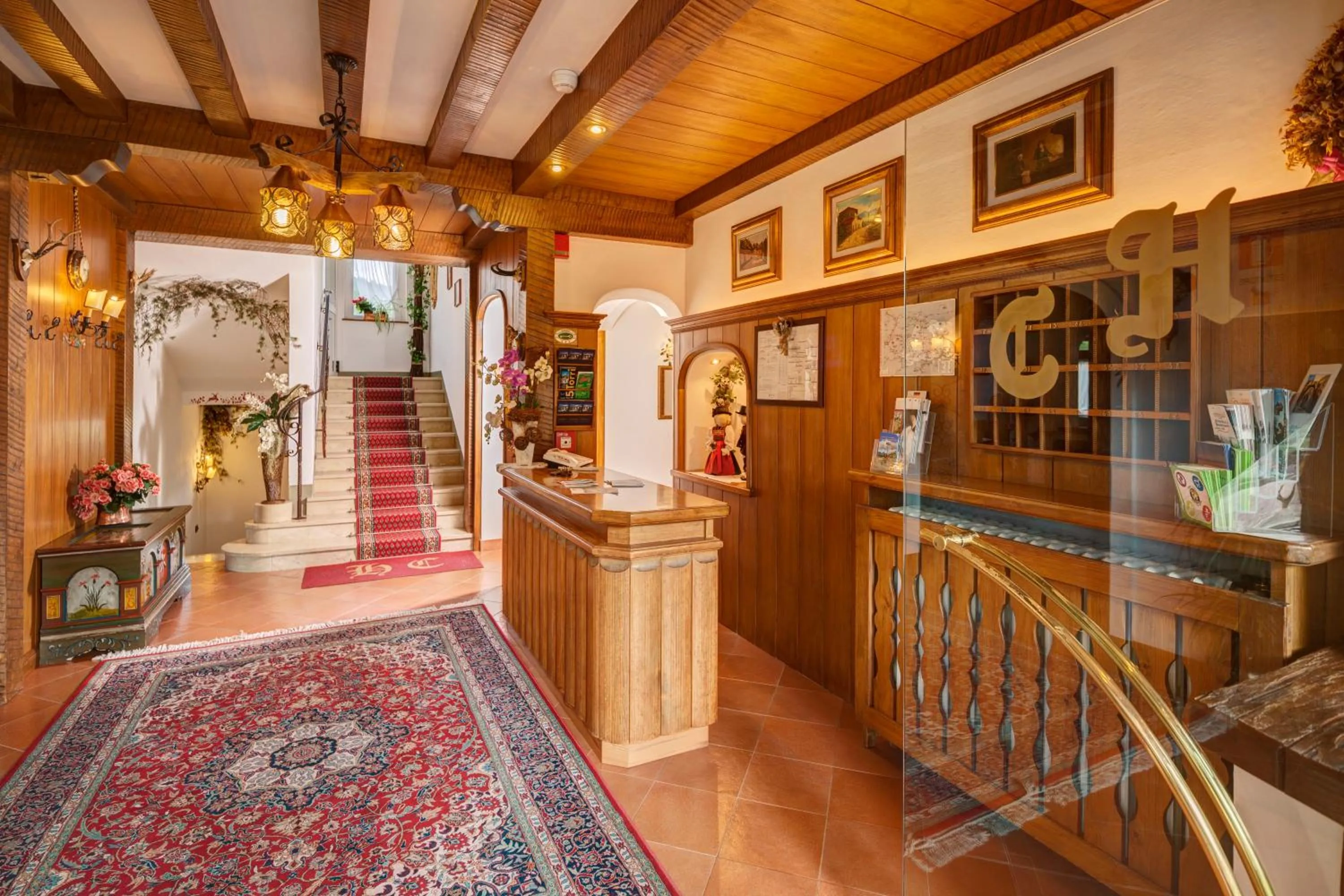 Lobby or reception in Hotel Columbia & Spa