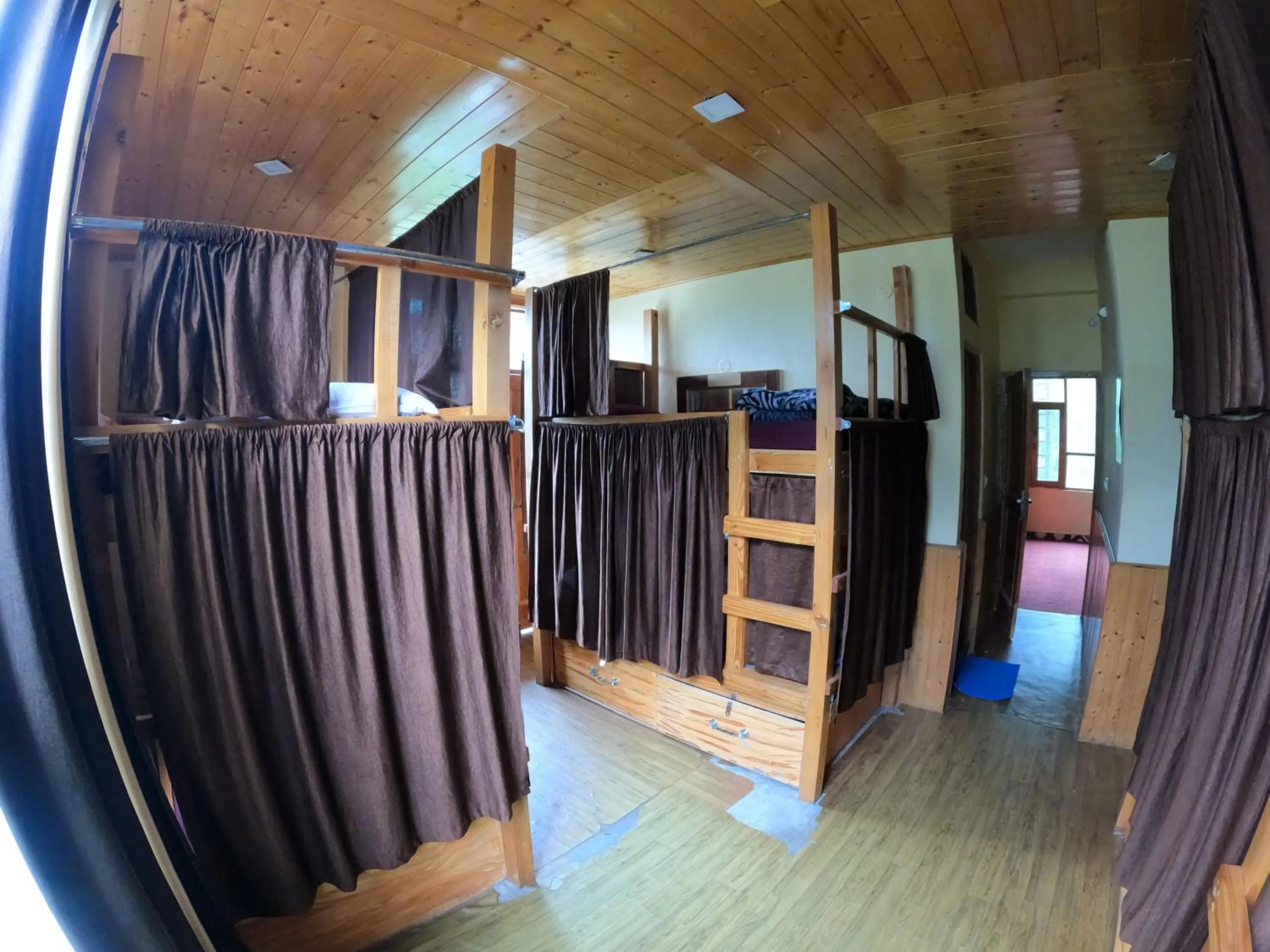 Bed in indian backpackers hostel