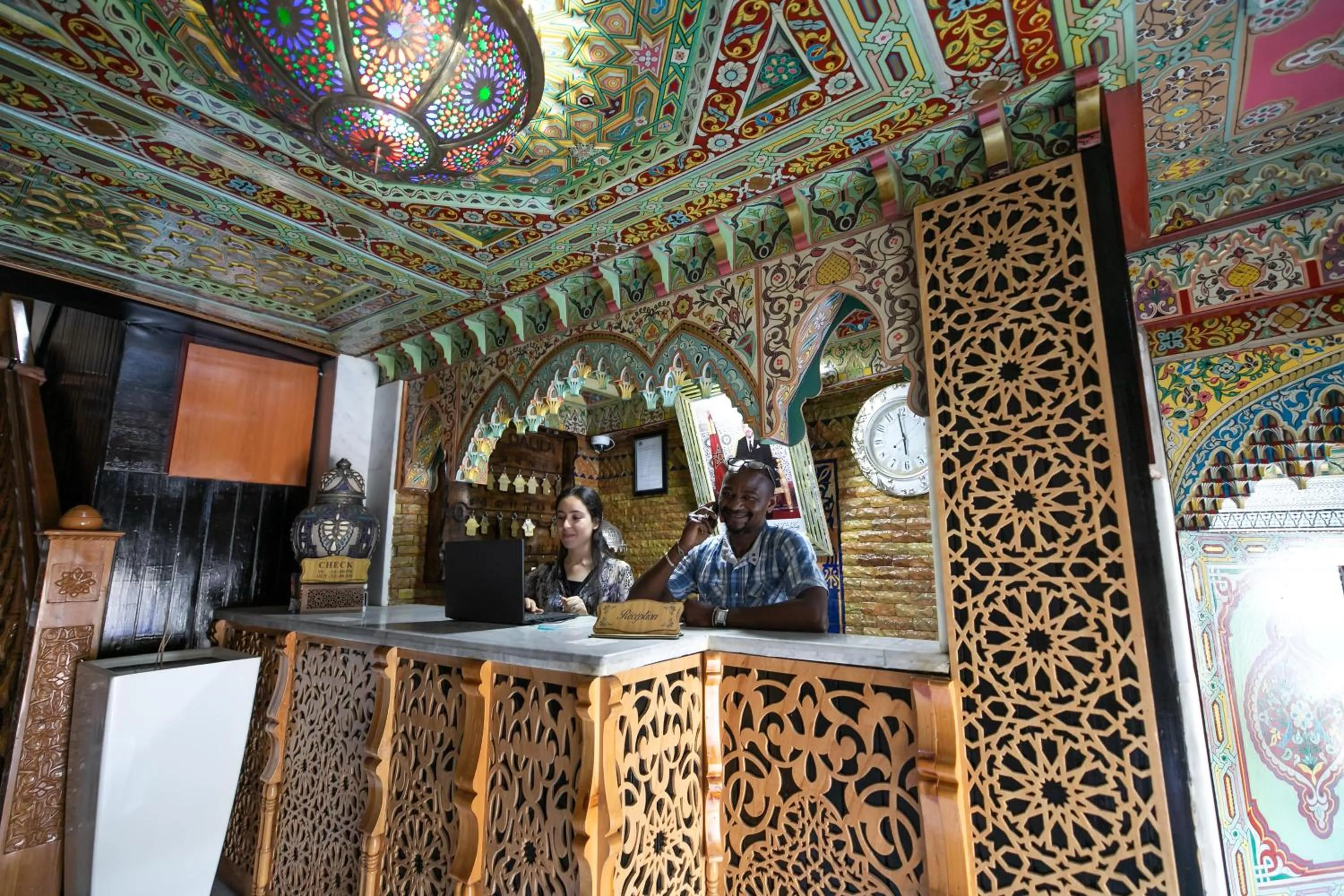 Lobby or reception in Hotel & Ryad DALILA