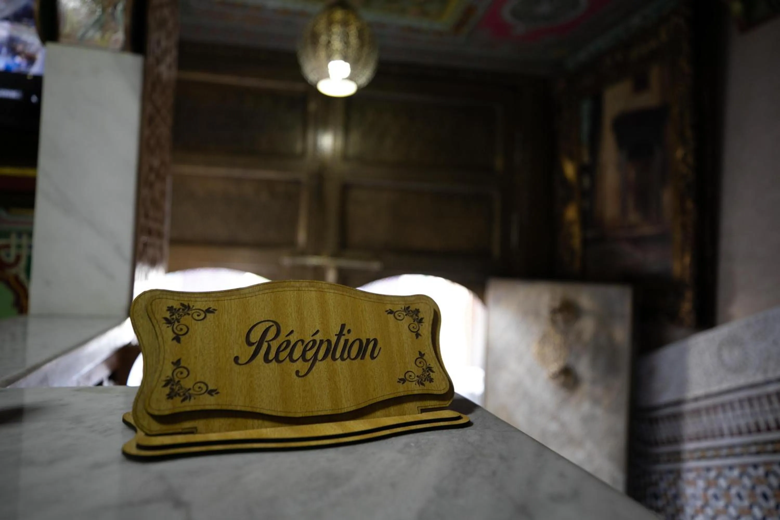 Logo/Certificate/Sign, Bed in Hotel & Ryad DALILA