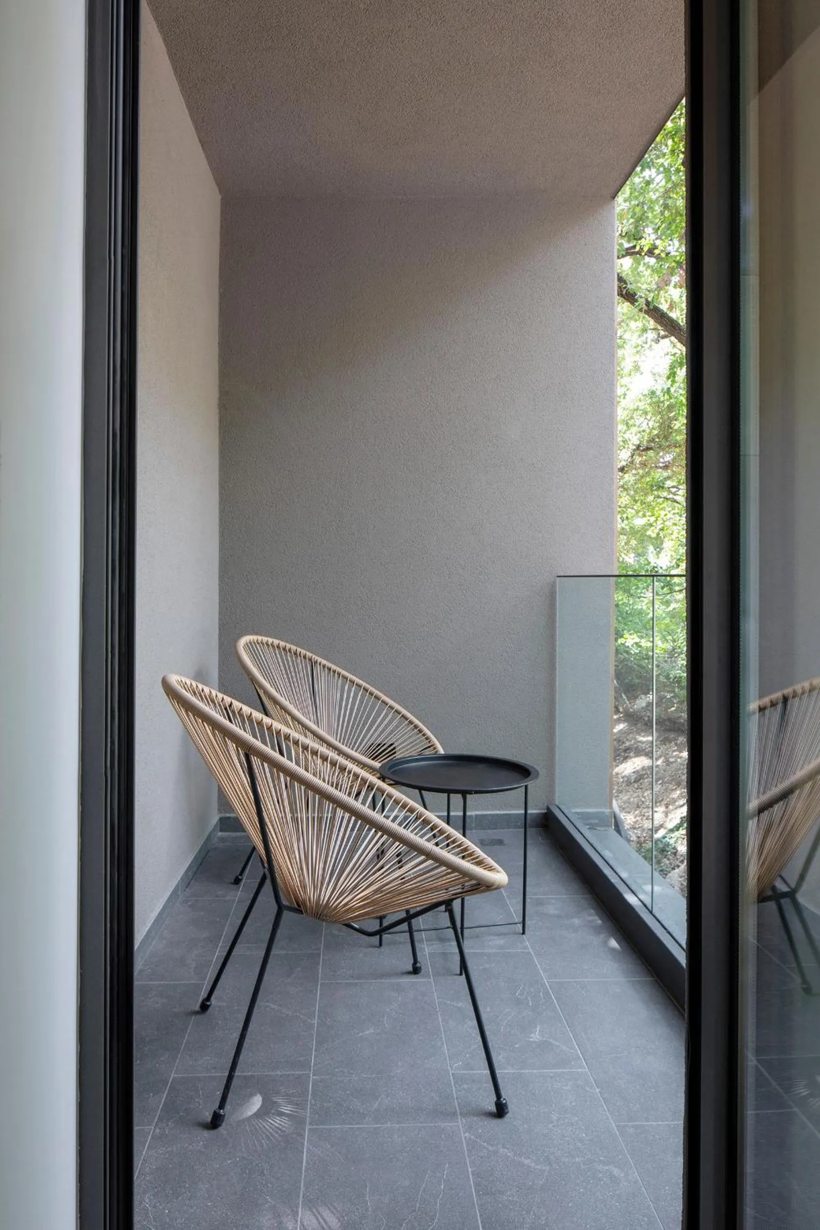 Balcony/Terrace in Umani Hotel - Free Beach - Free Parking