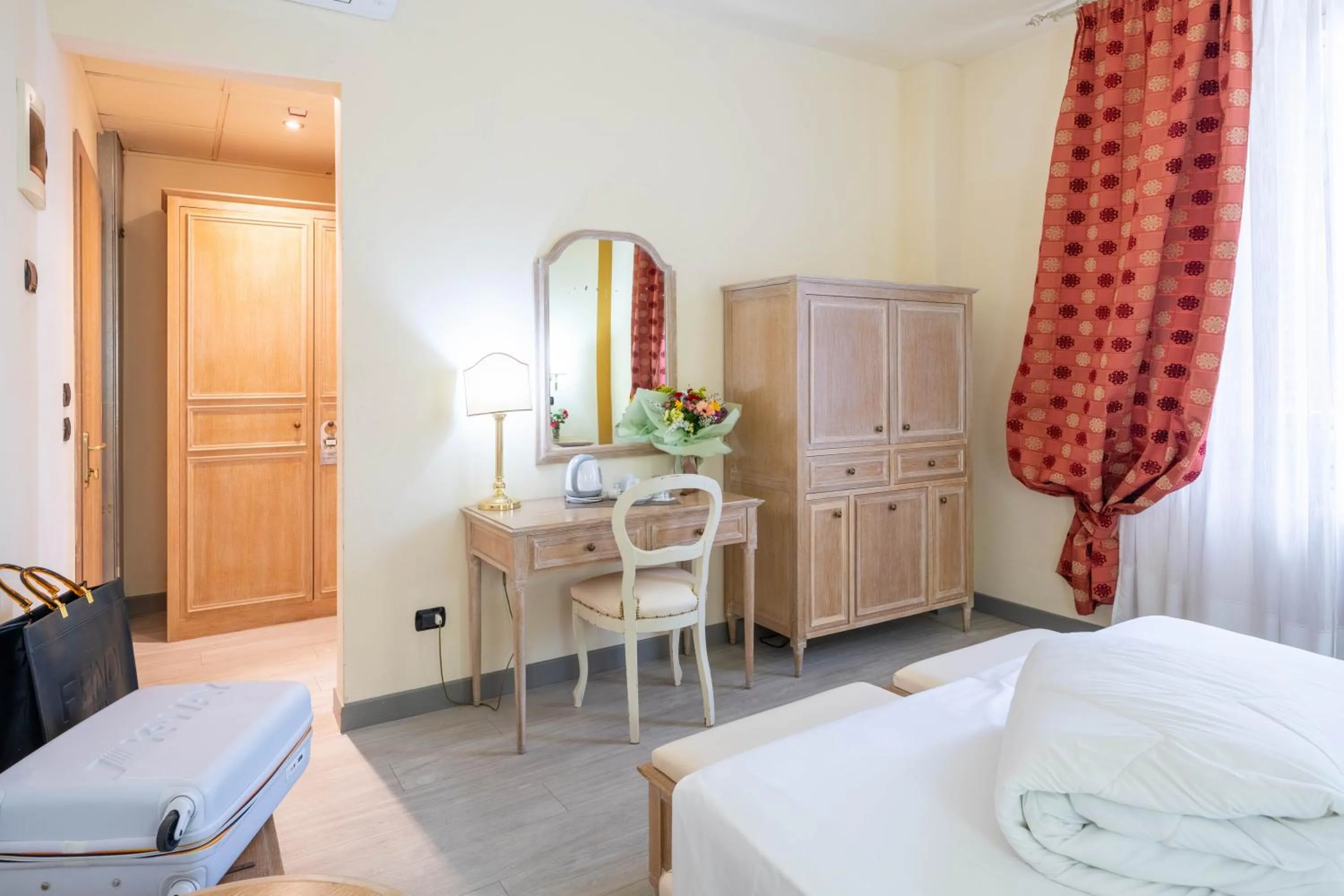 Bed in Hotel Manzoni Wellness&Spa