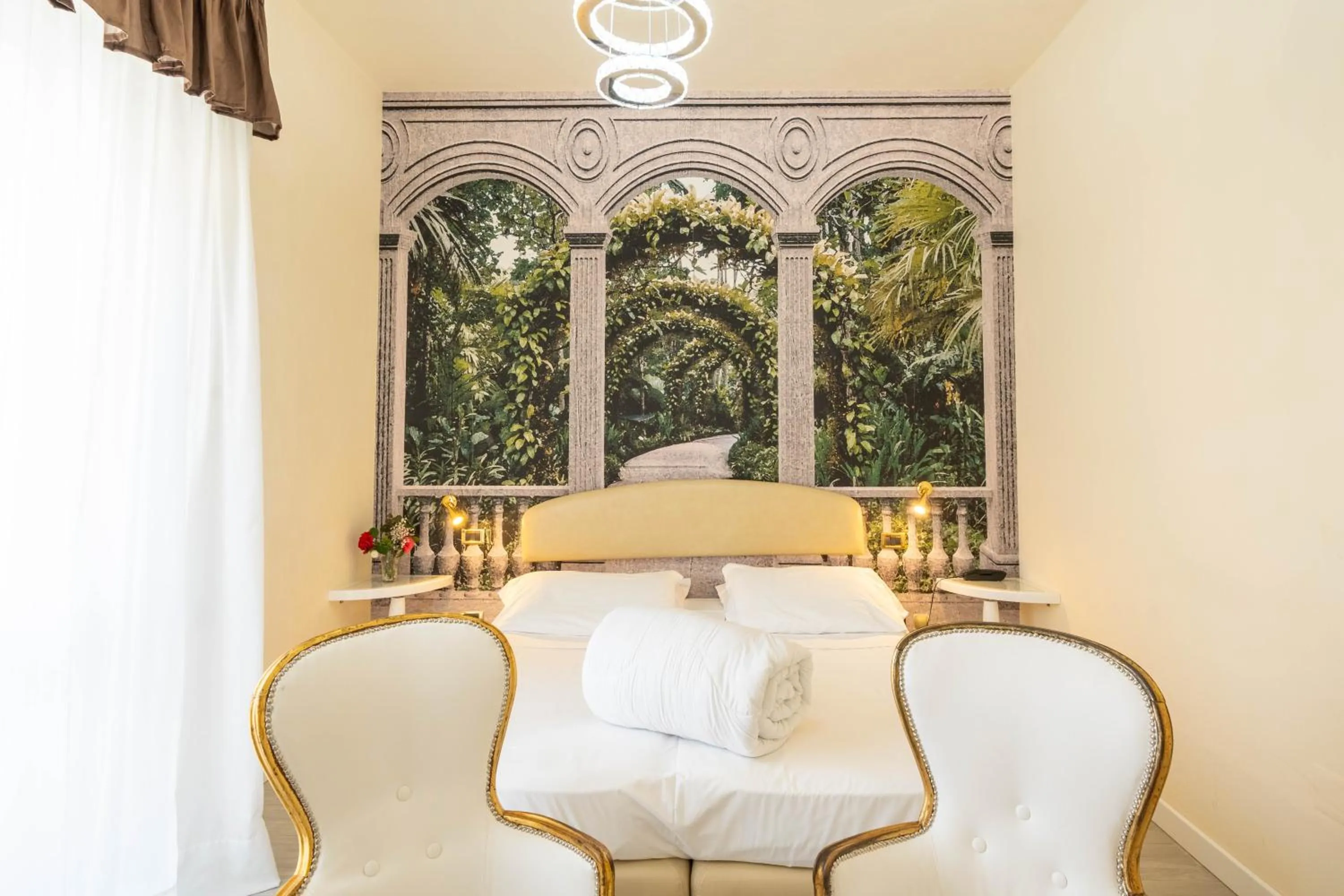 Bed in Hotel Manzoni Wellness&Spa