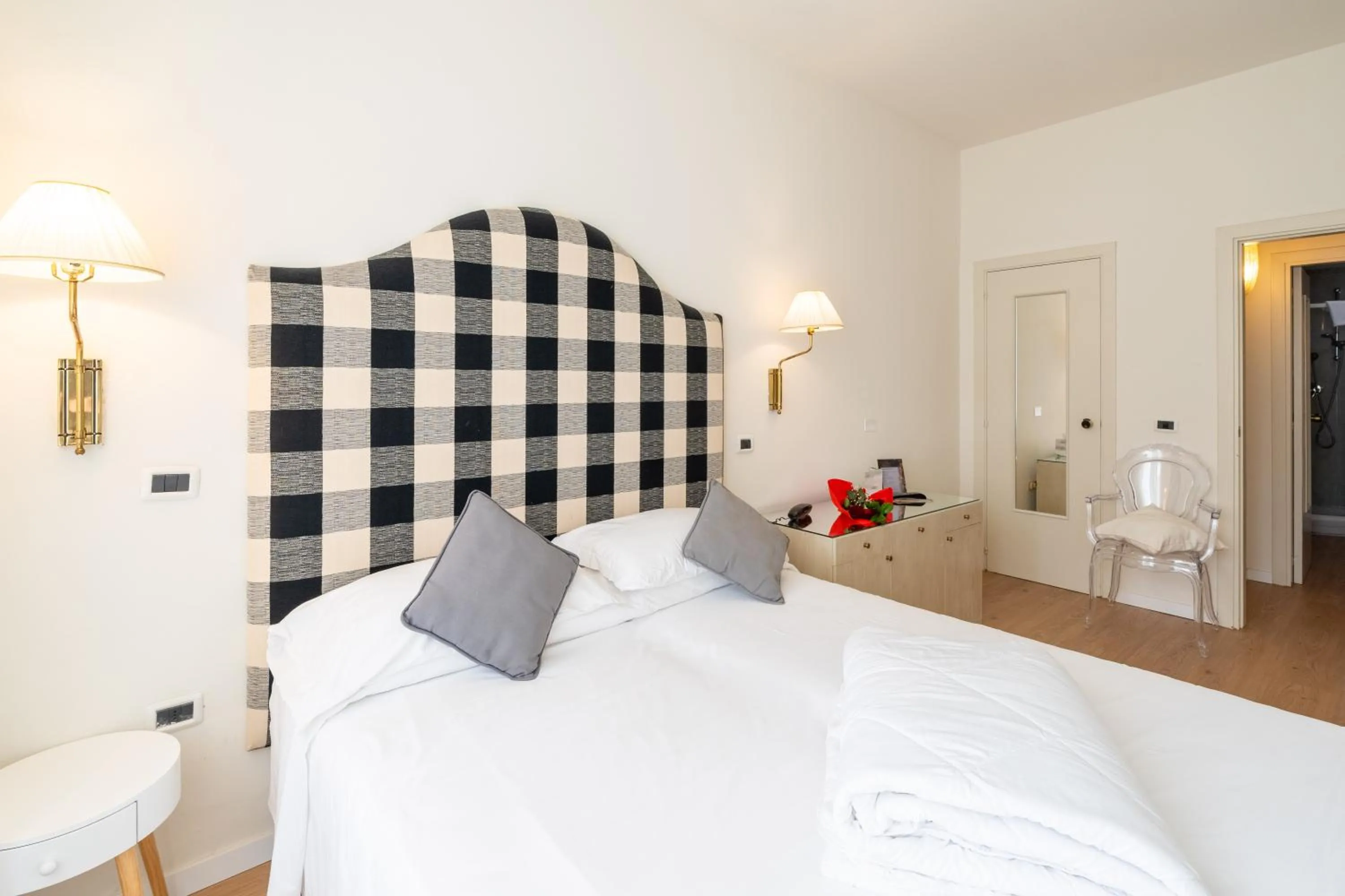 Bed in Hotel Manzoni Wellness&Spa