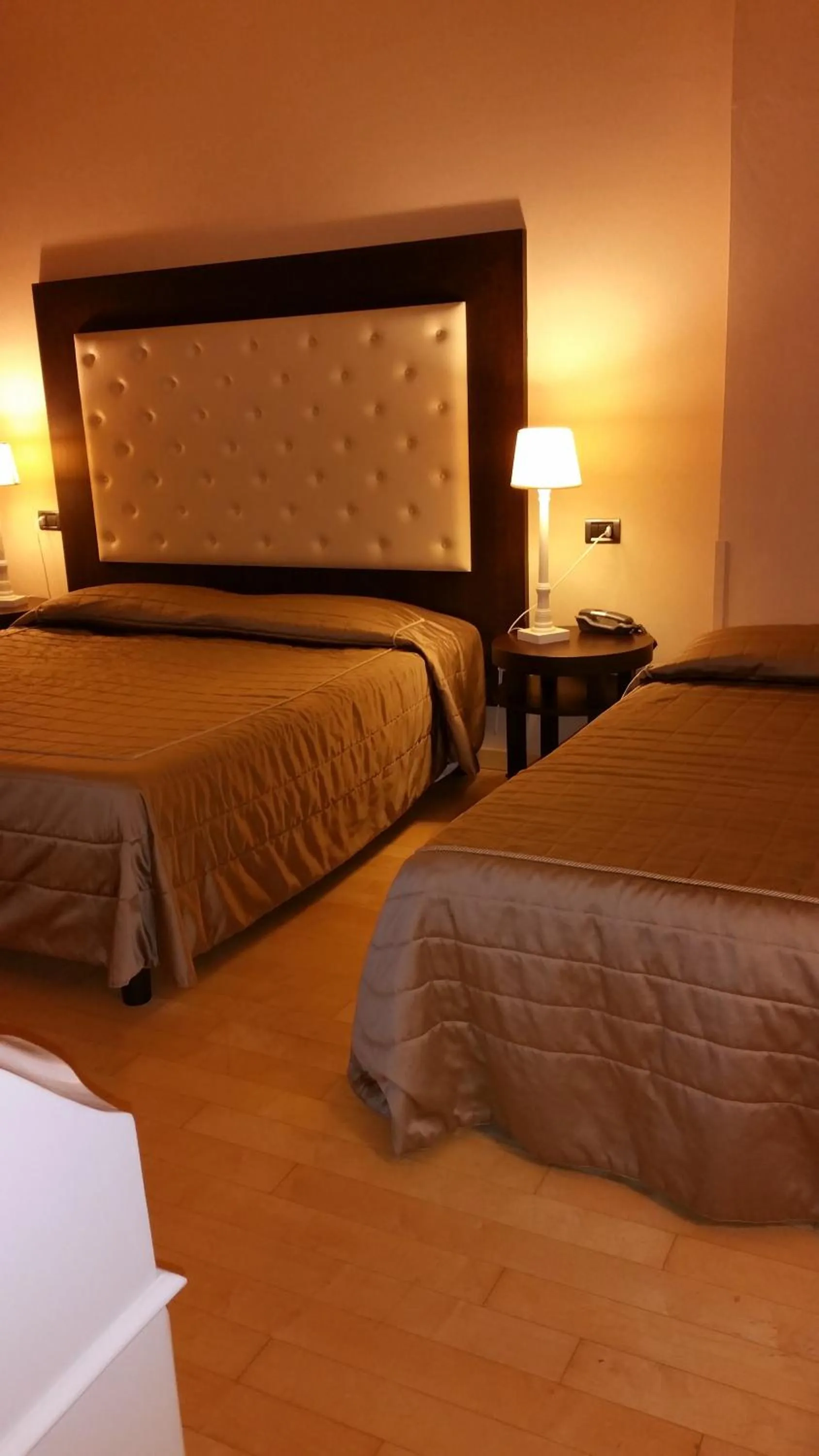 Bed in Hotel Manzoni Wellness&Spa