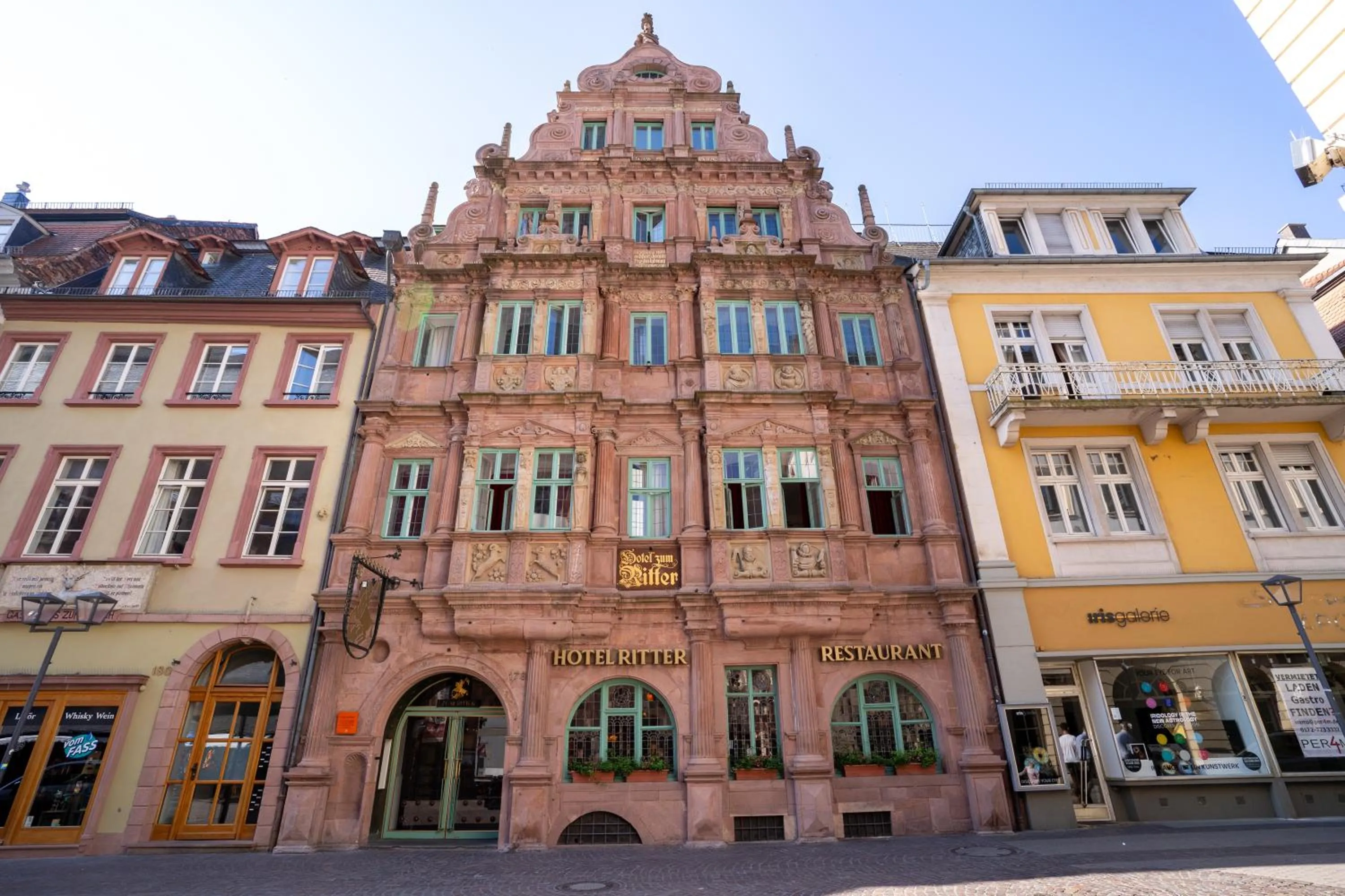 Property building in Hotel zum Ritter St Georg - Oldest Residential Building in Heidelberg since 1592