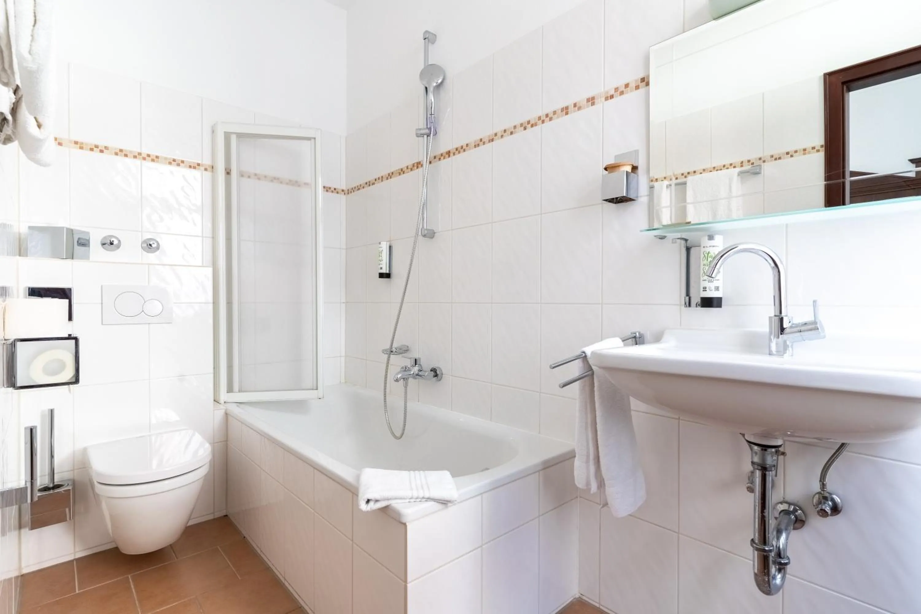 Toilet in Hotel zum Ritter St Georg - Oldest Residential Building in Heidelberg since 1592