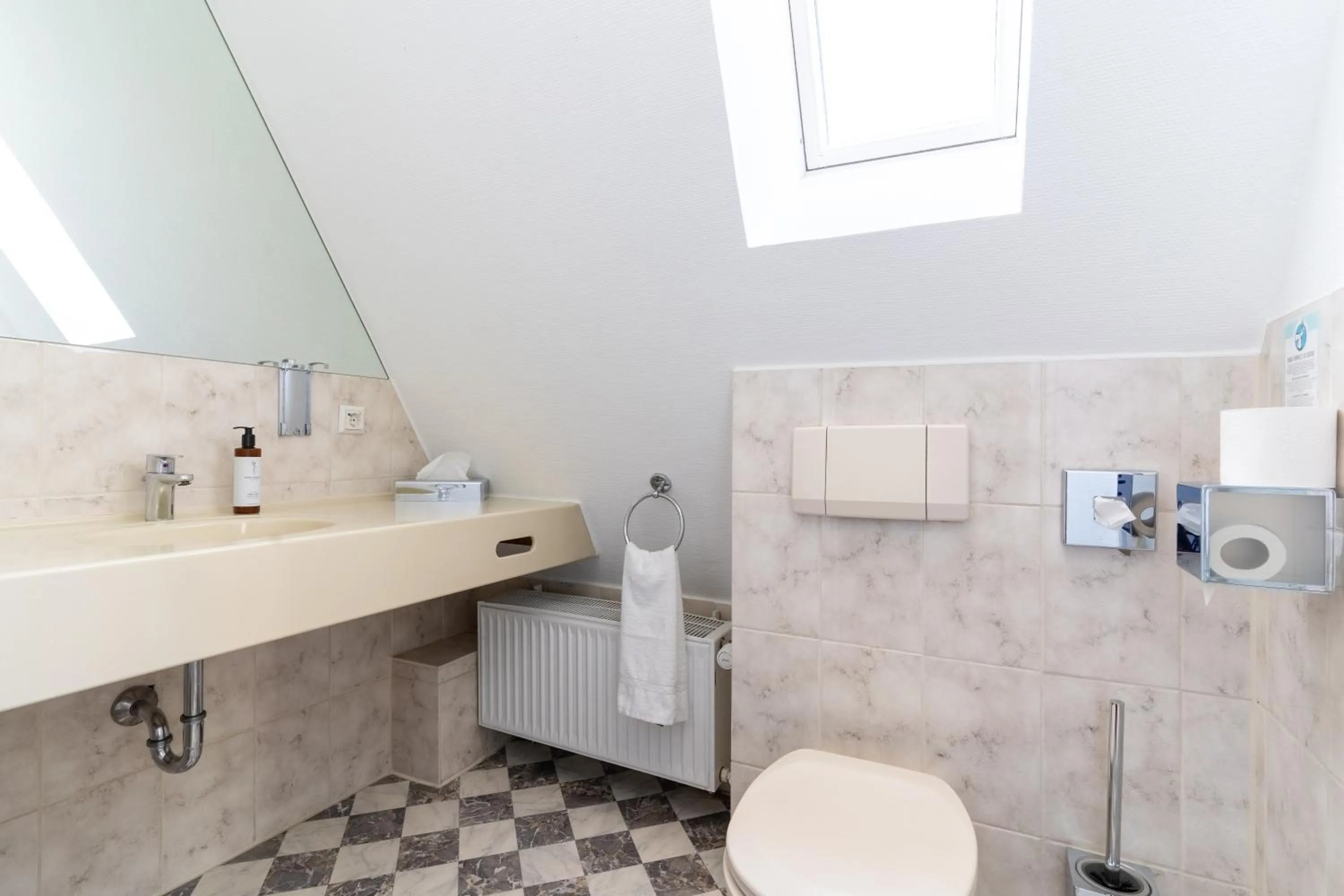 Toilet in Hotel zum Ritter St Georg - Oldest Residential Building in Heidelberg since 1592