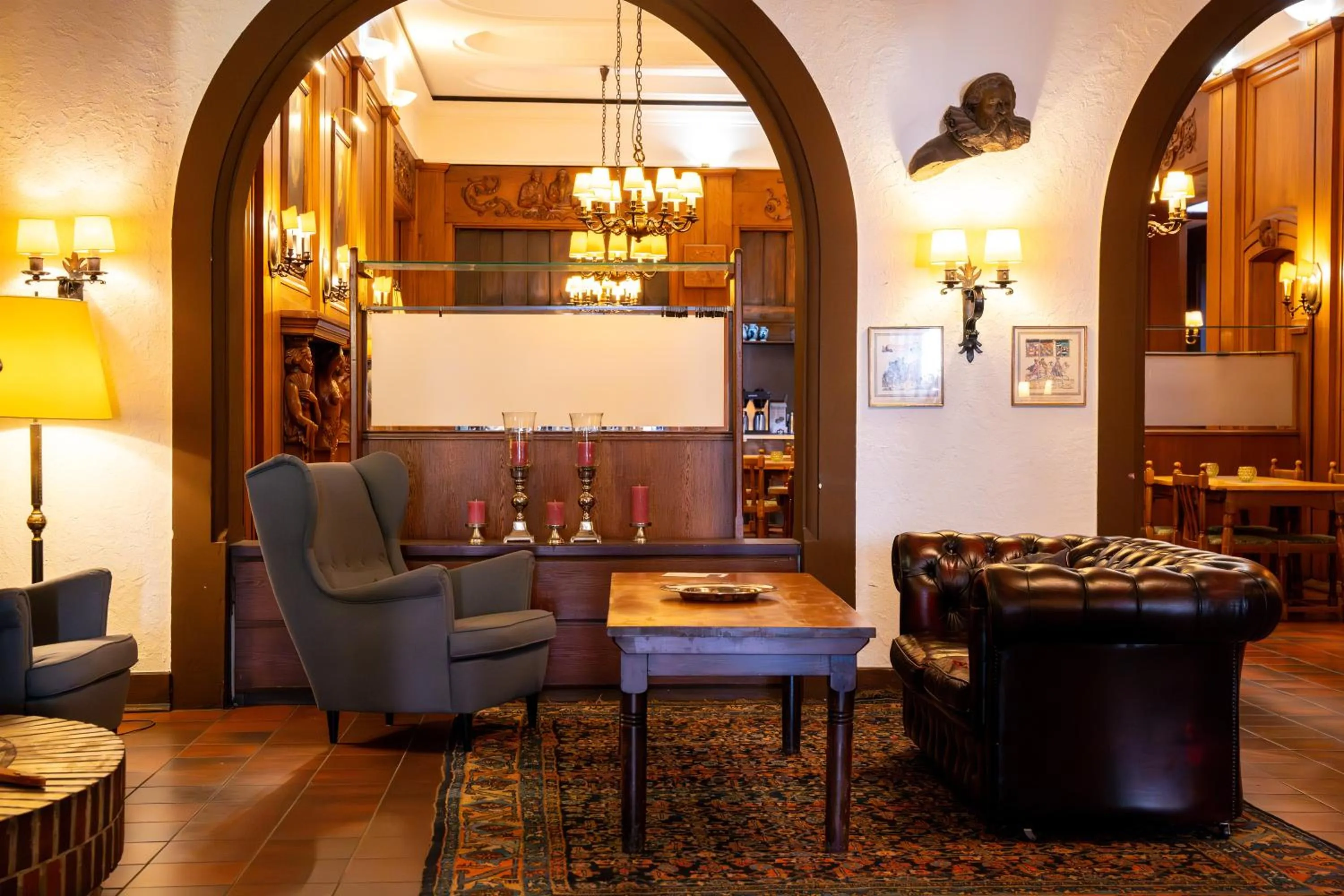 Lobby or reception in Hotel zum Ritter St Georg - Oldest Residential Building in Heidelberg since 1592