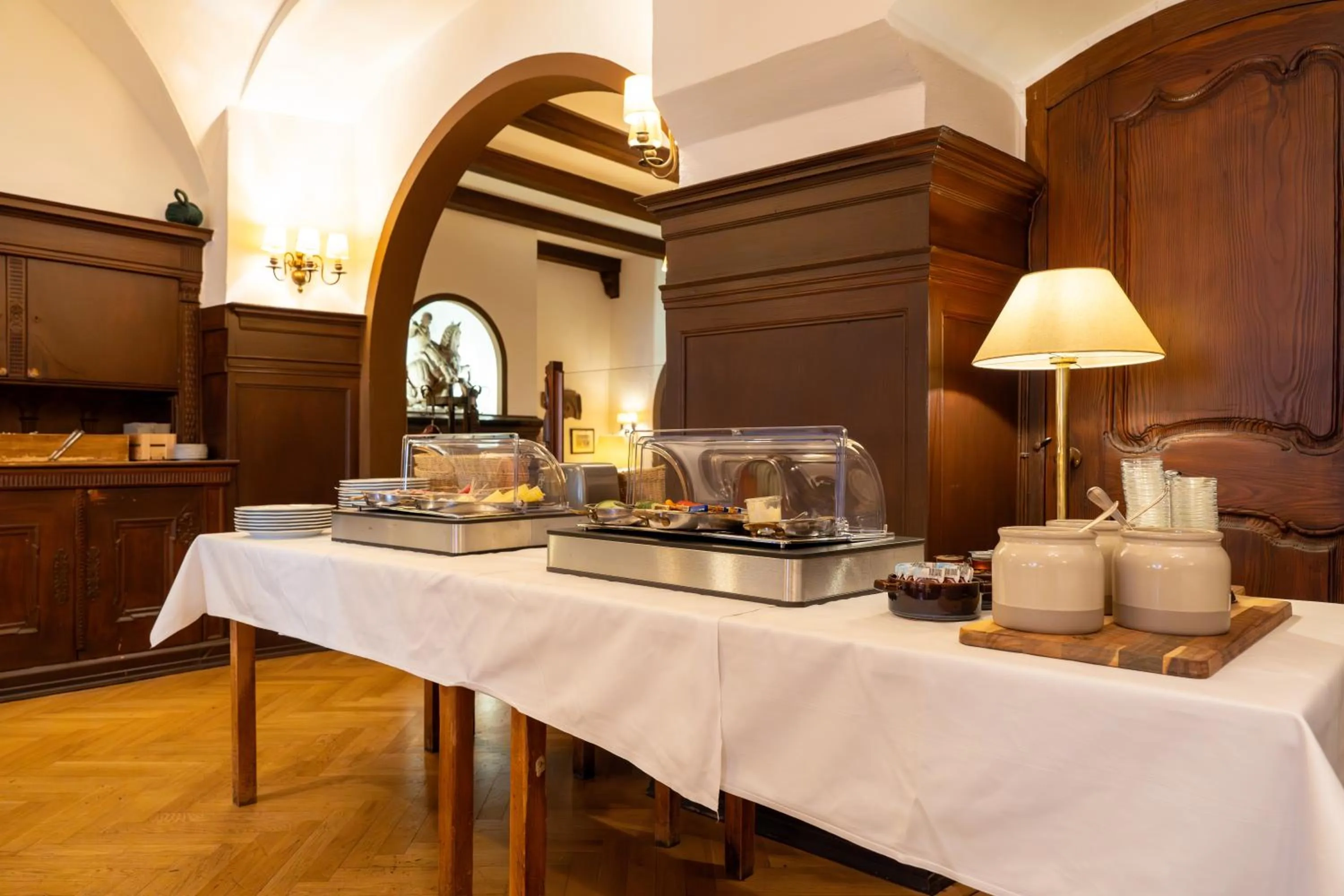 Buffet breakfast in Hotel zum Ritter St Georg - Oldest Residential Building in Heidelberg since 1592