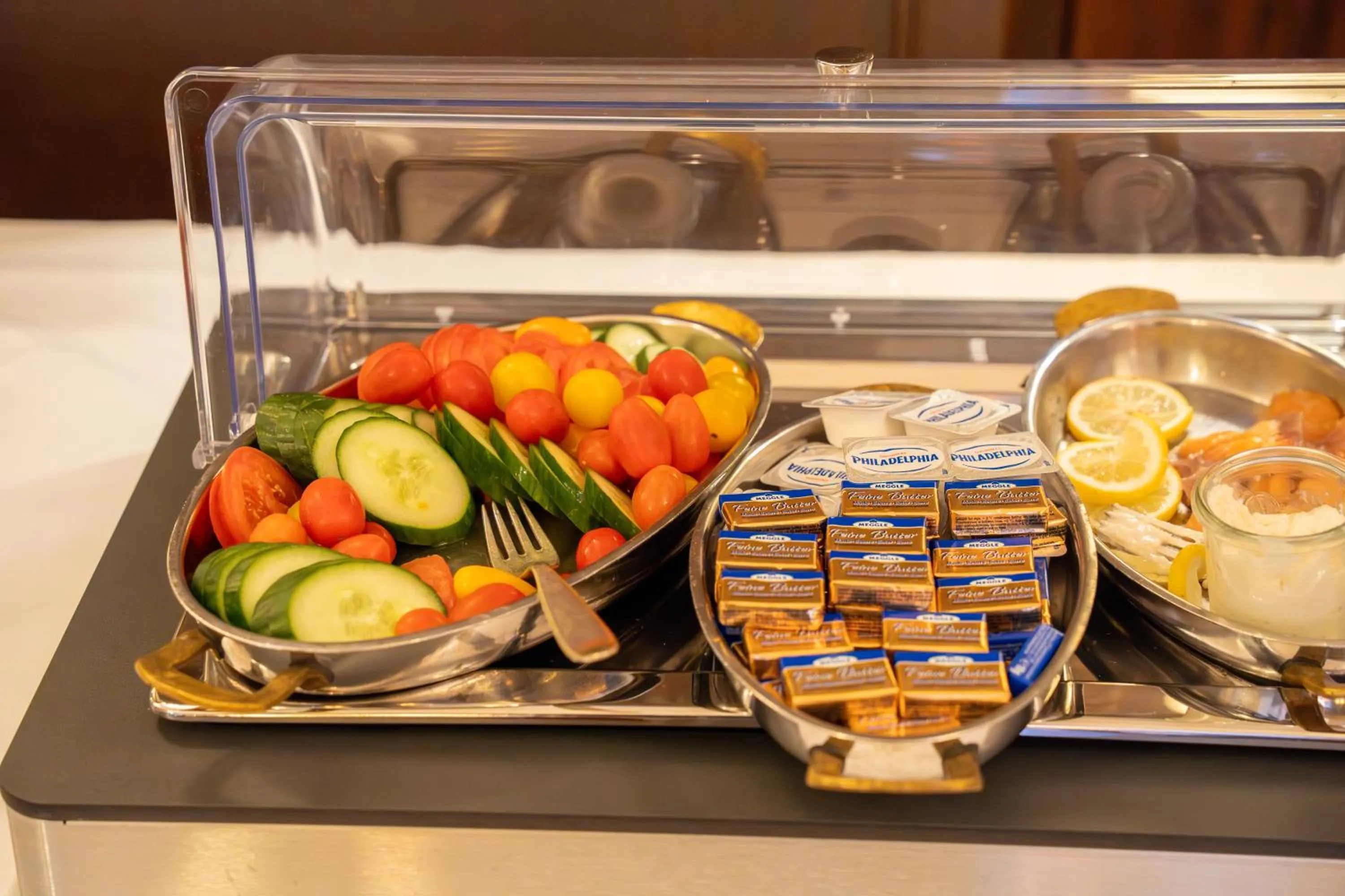 Buffet breakfast in Hotel zum Ritter St Georg - Oldest Residential Building in Heidelberg since 1592
