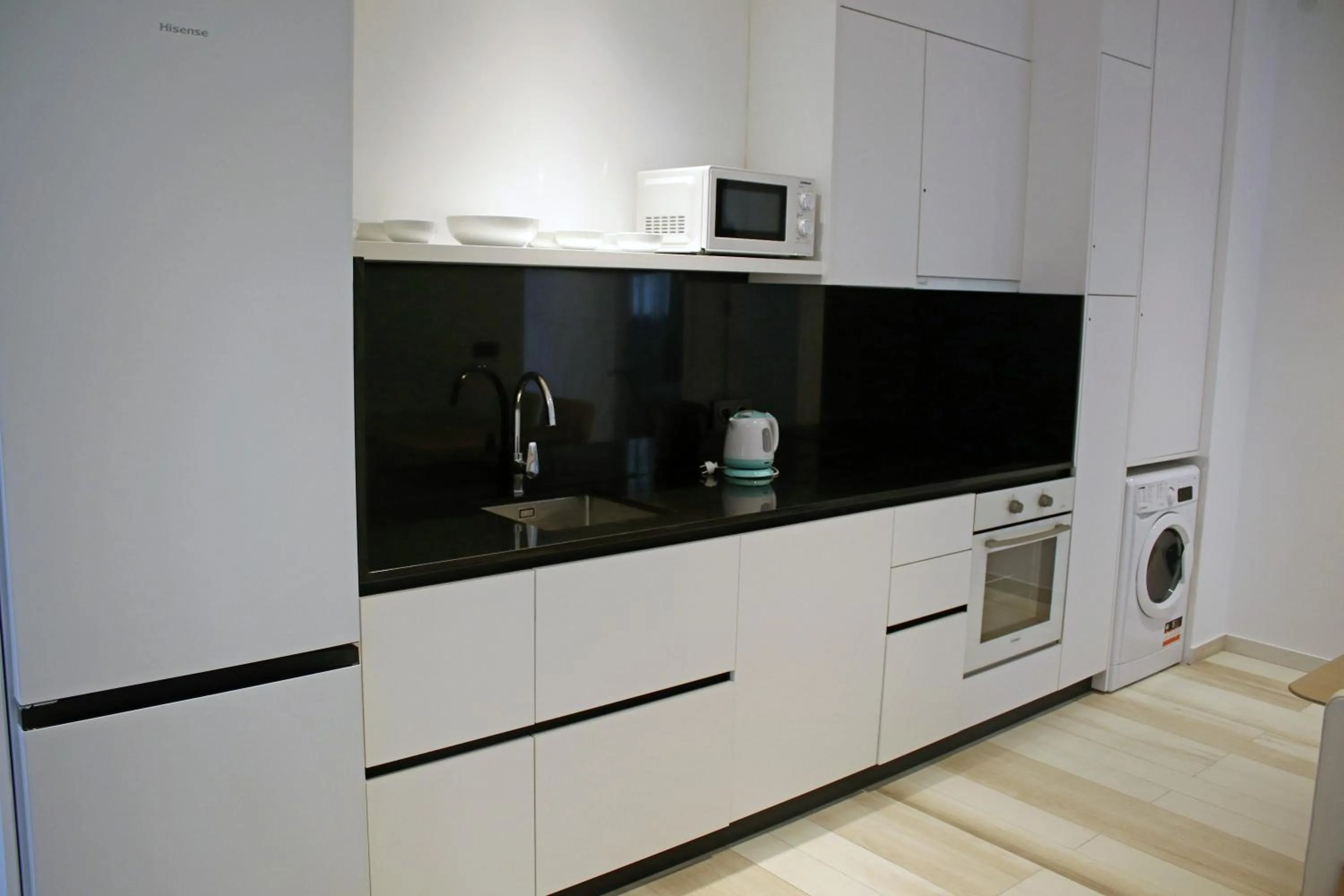 Kitchen or kitchenette in AZAHAR BEACH Red Apartments & Spa