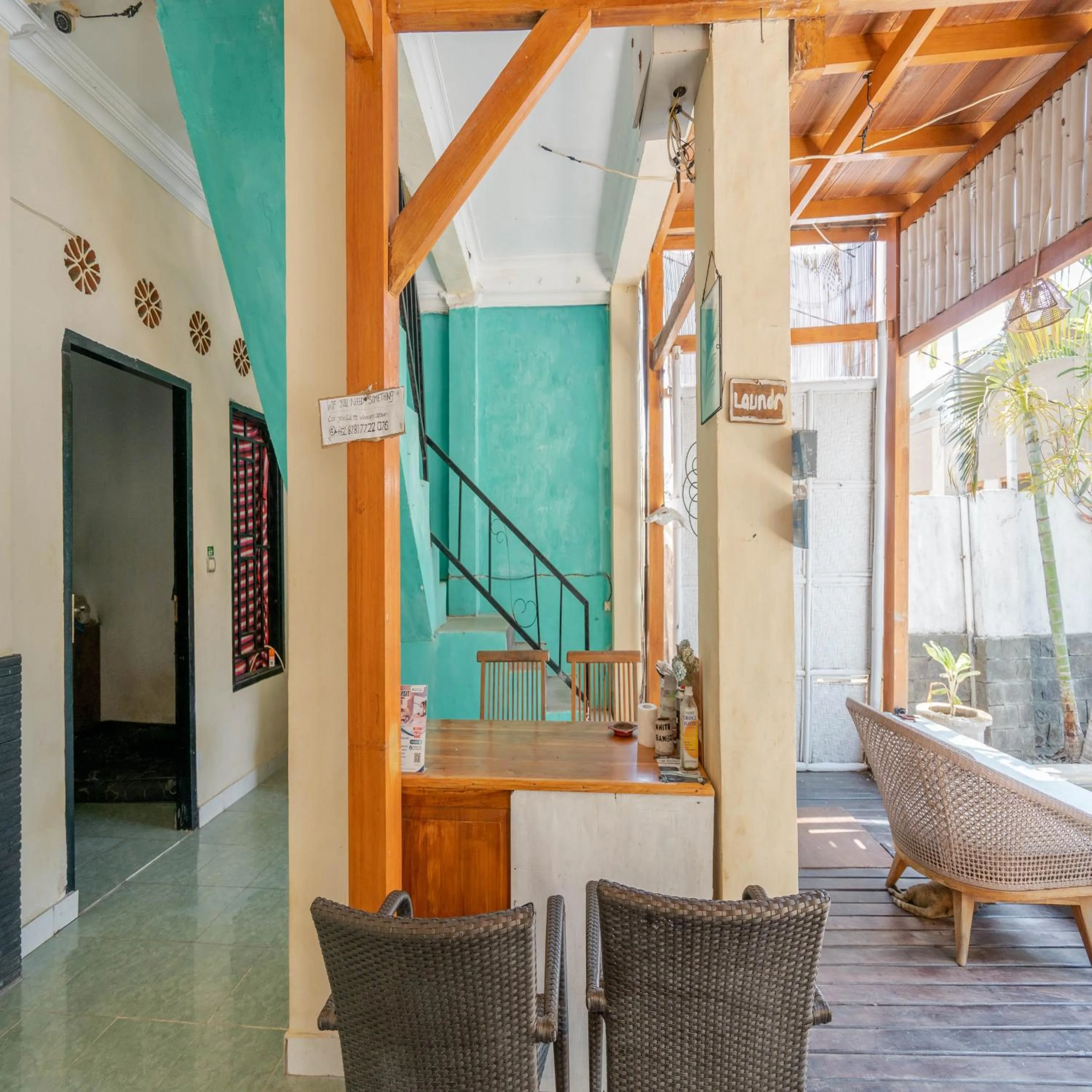 Lobby or reception in Gili White Bamboo Resort