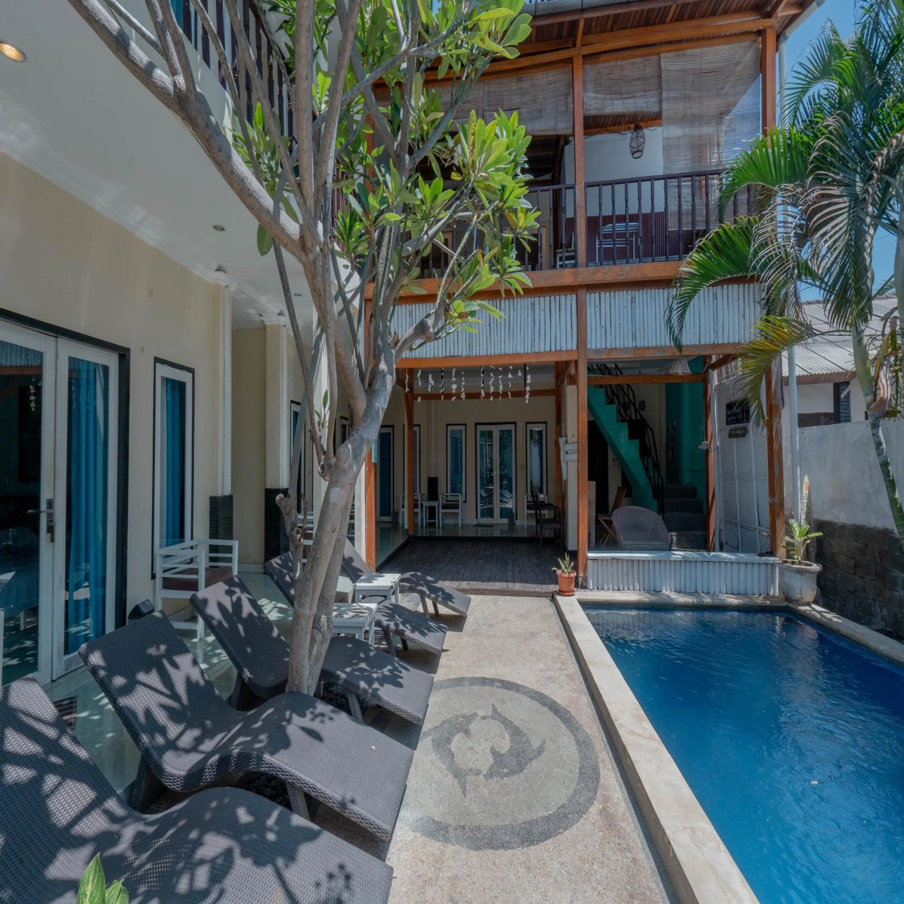 Swimming pool in Gili White Bamboo Resort