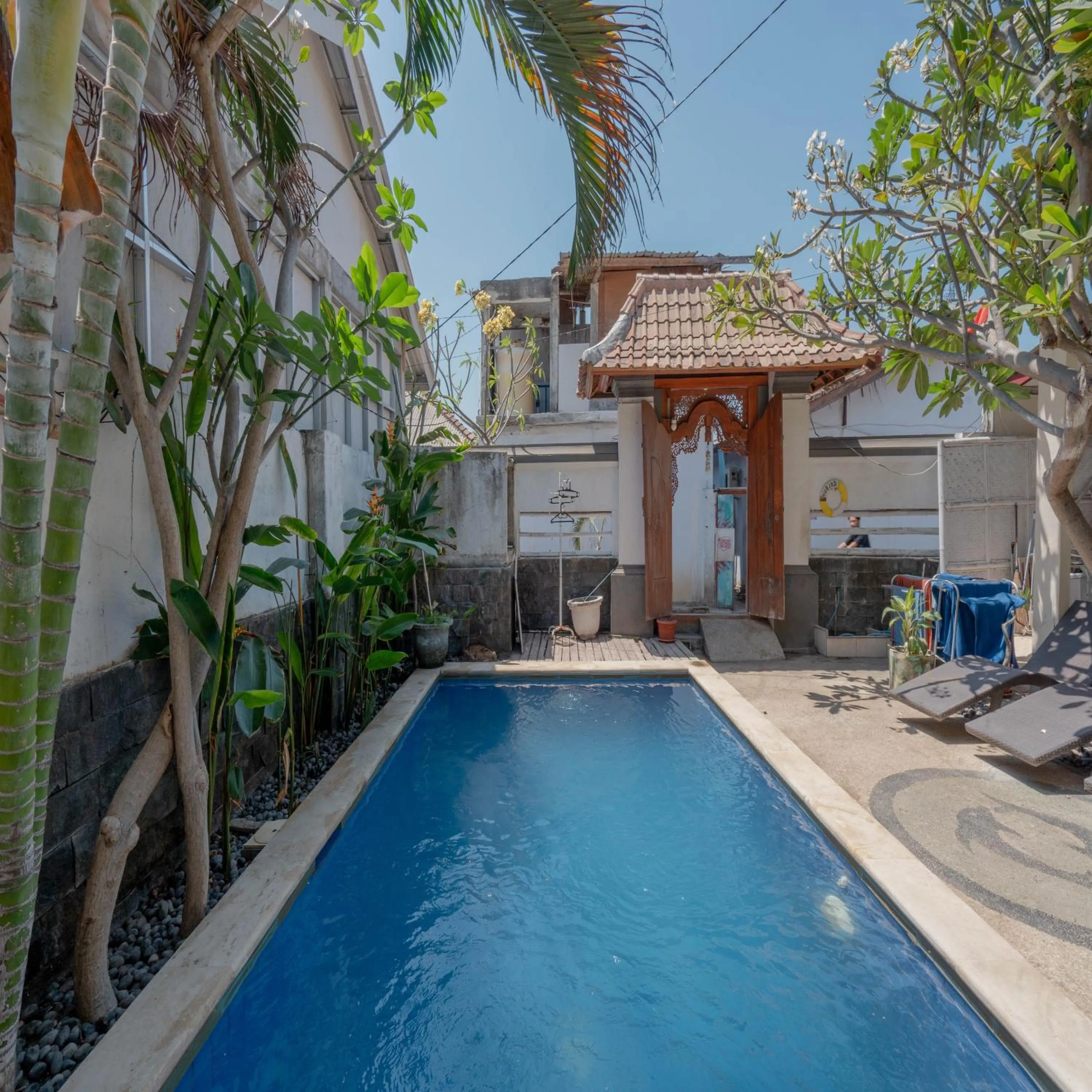 Swimming pool in Gili White Bamboo Resort