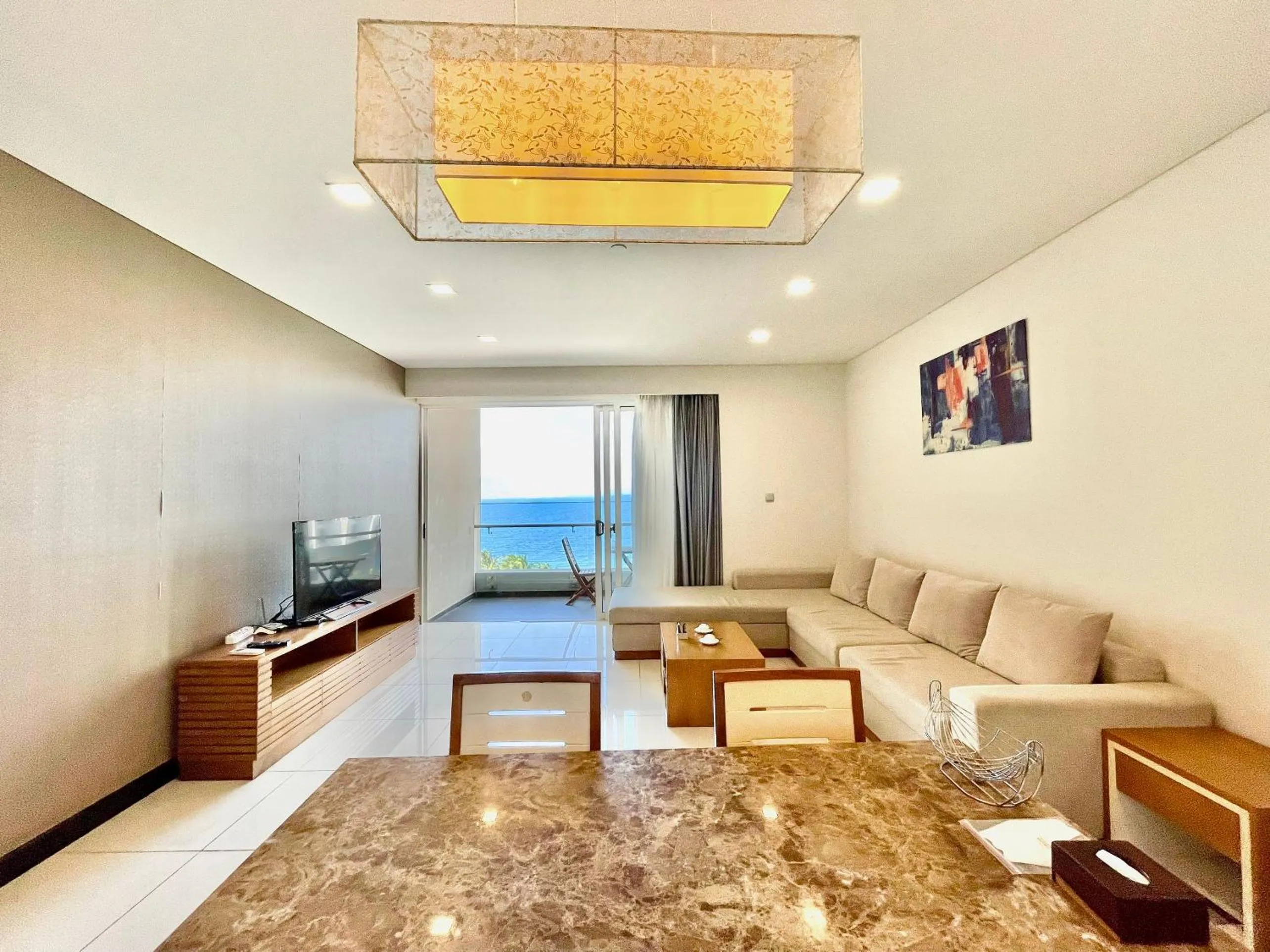 Living room in The Sea Luxury Nha Trang Apartment