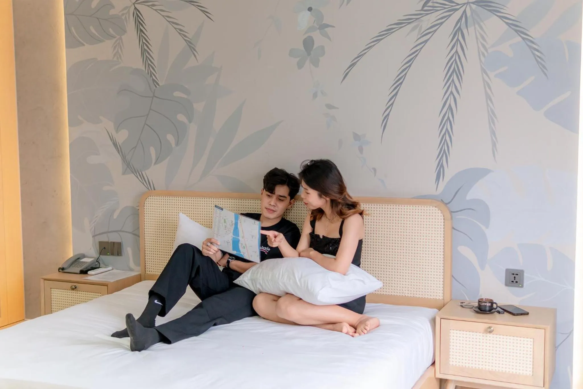 People, Bed in SHI HOUSE by Haviland