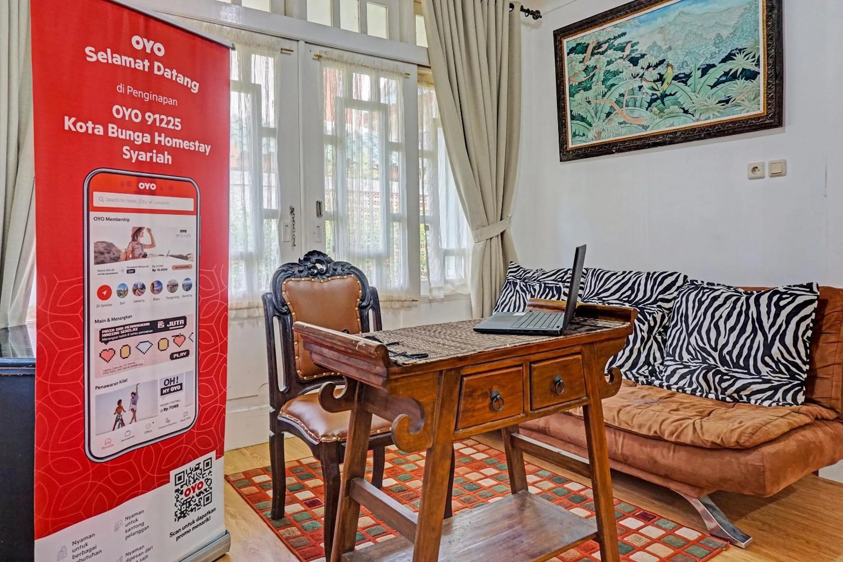 Lobby or reception in SPOT ON 91225 Kota Bunga Homestay Syariah