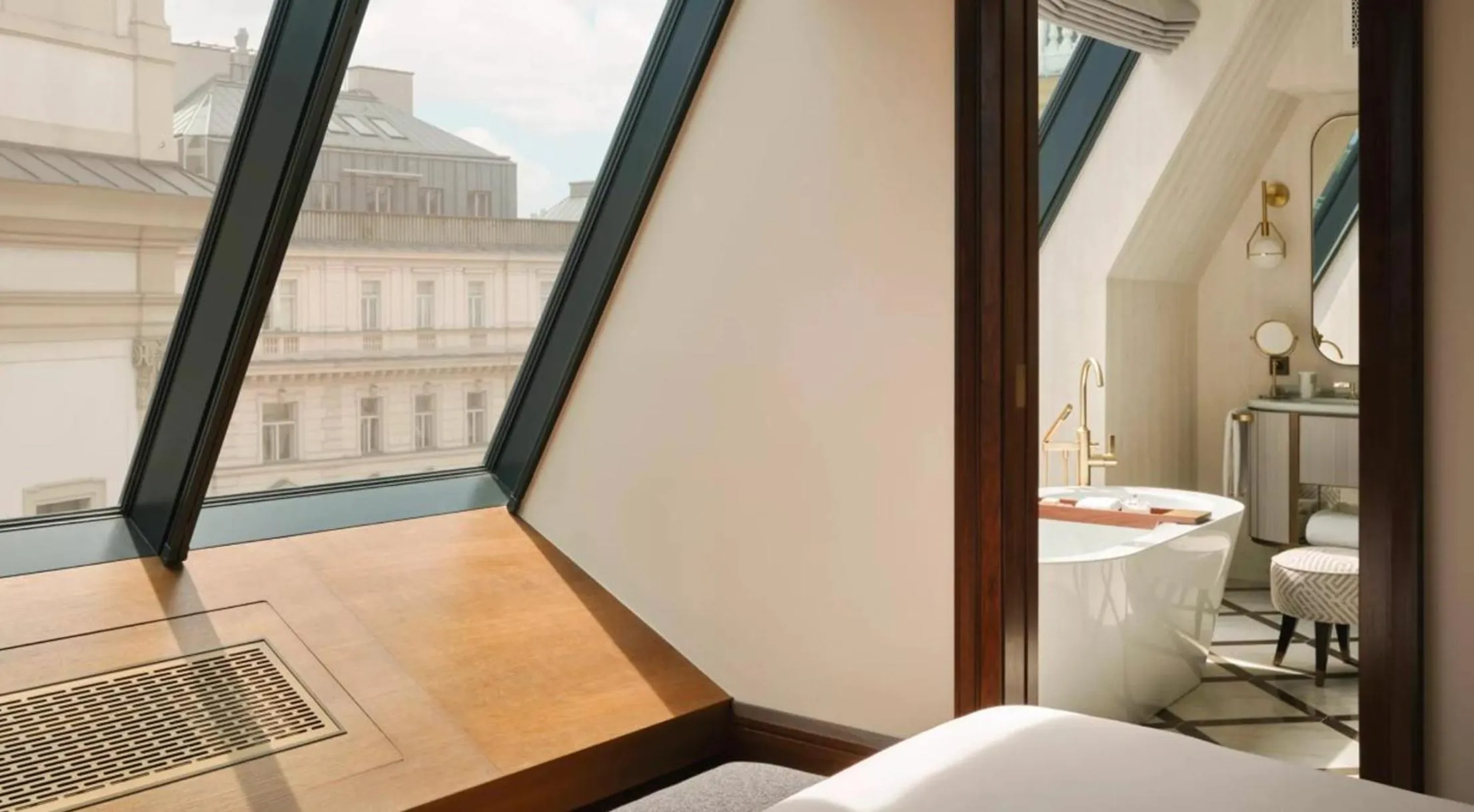 Living room, Bed in Rosewood Vienna