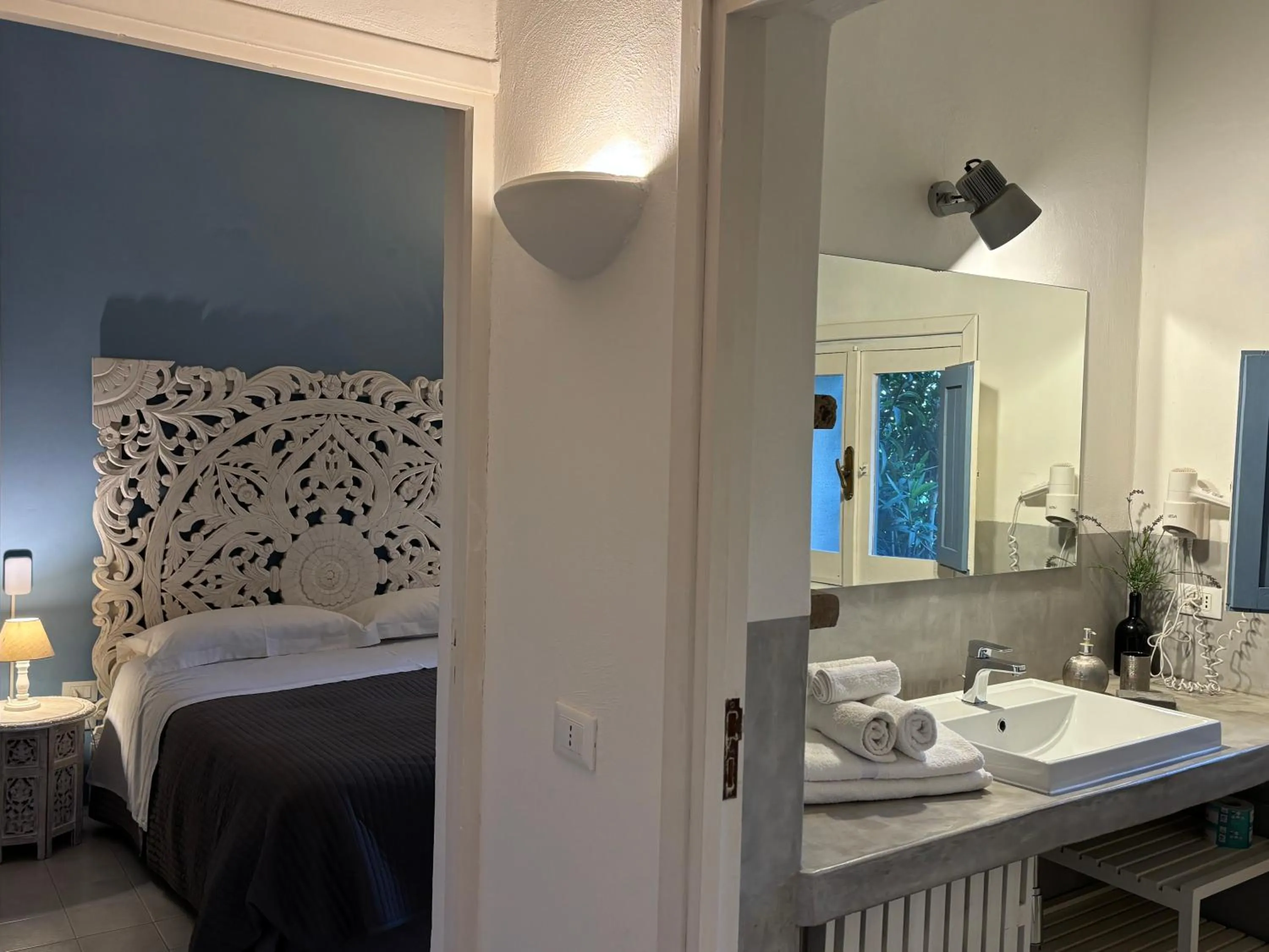 Bathroom, Bed in Agriturismo Le Lanterne