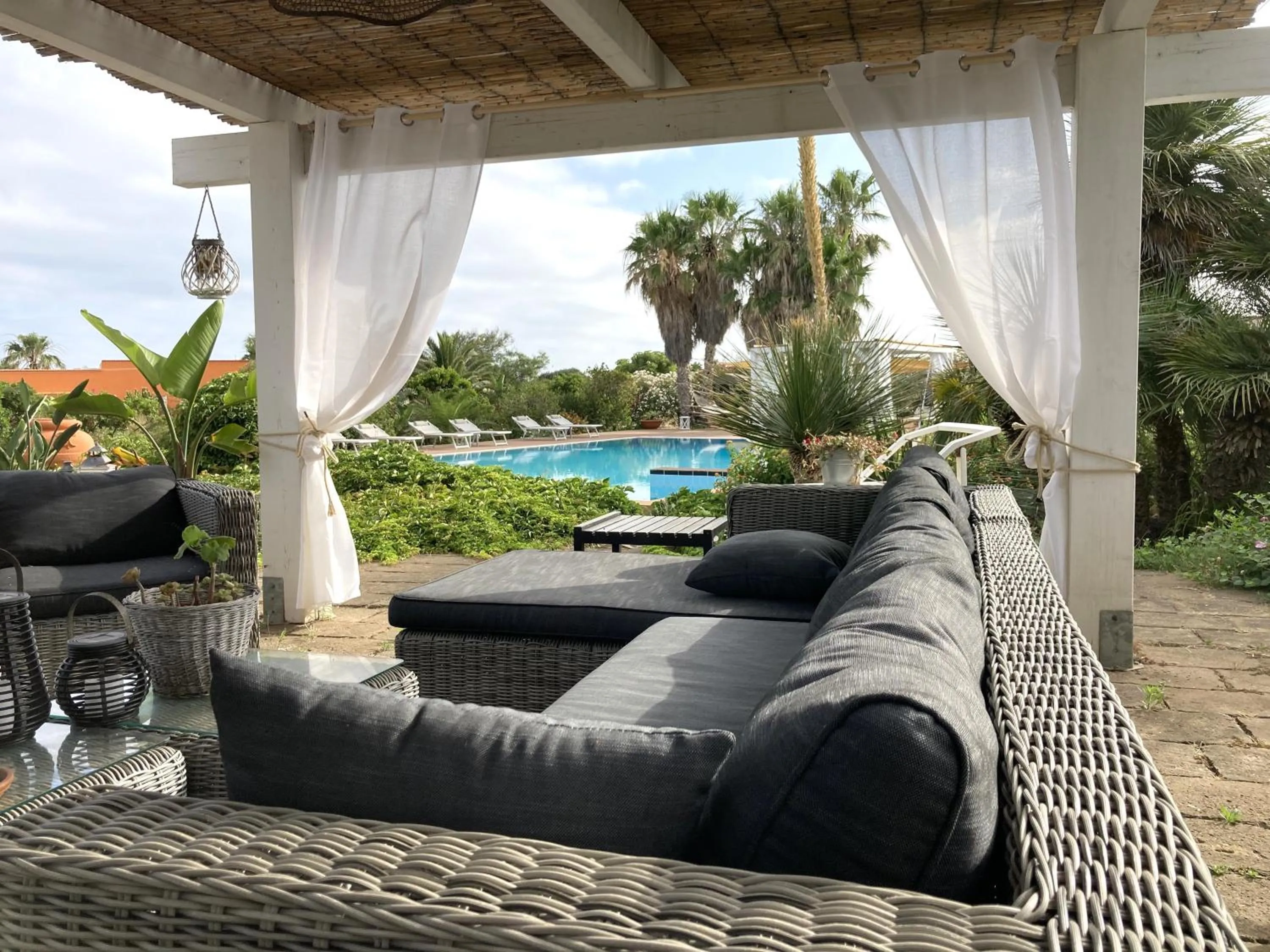 Patio in Agriturismo Le Lanterne