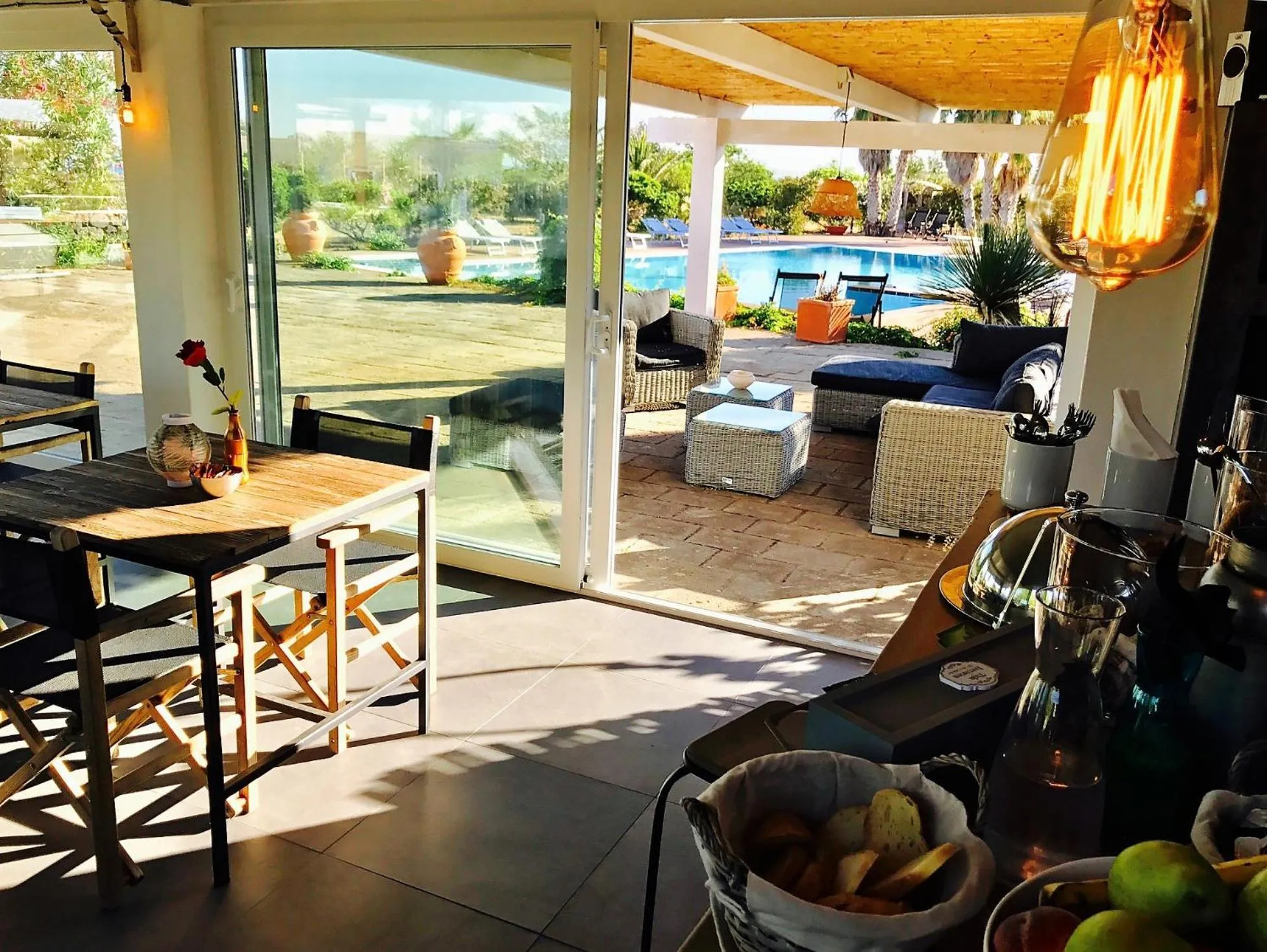Communal kitchen in Agriturismo Le Lanterne