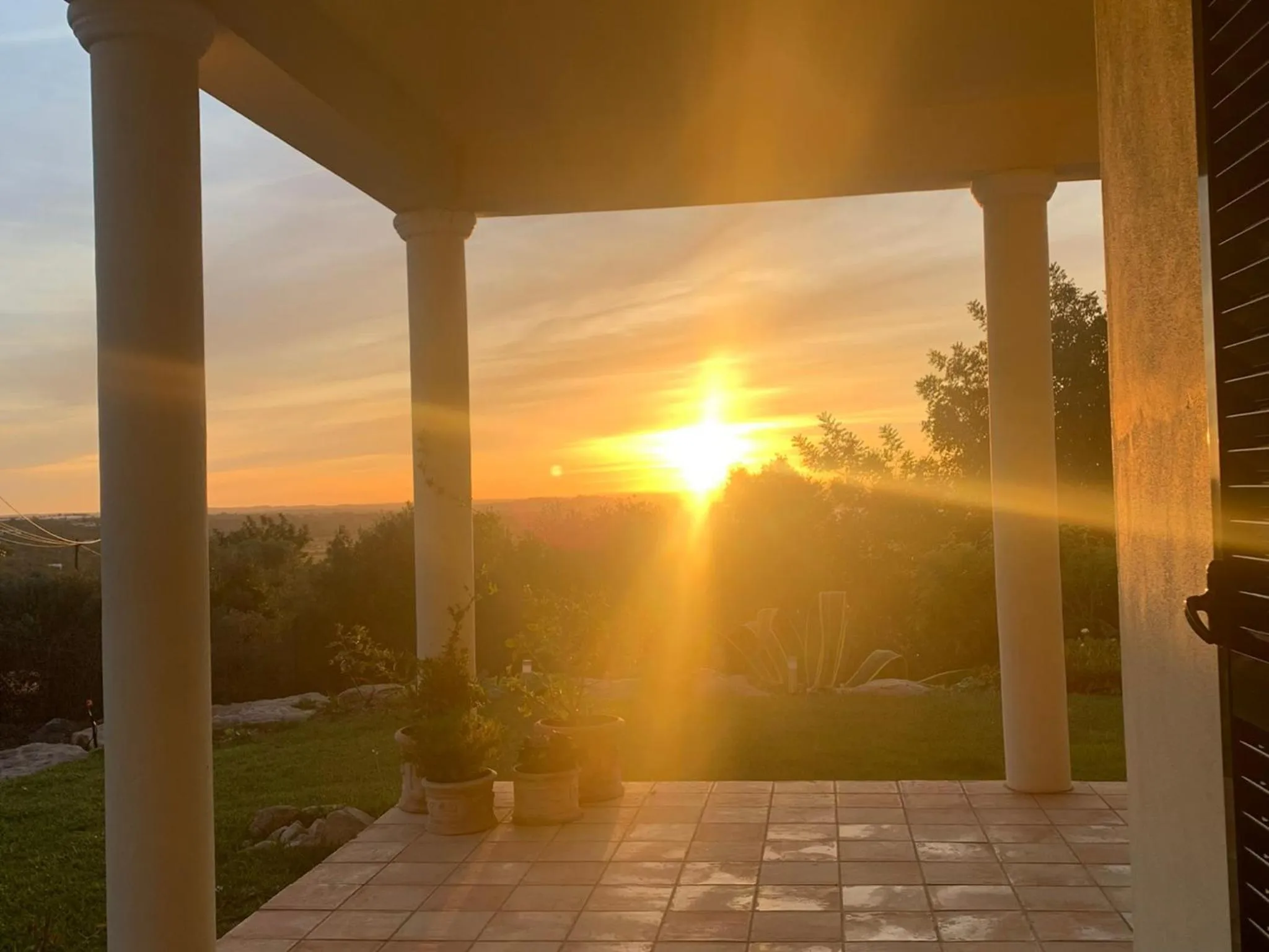 Sunset in Villa Tranberg Suites