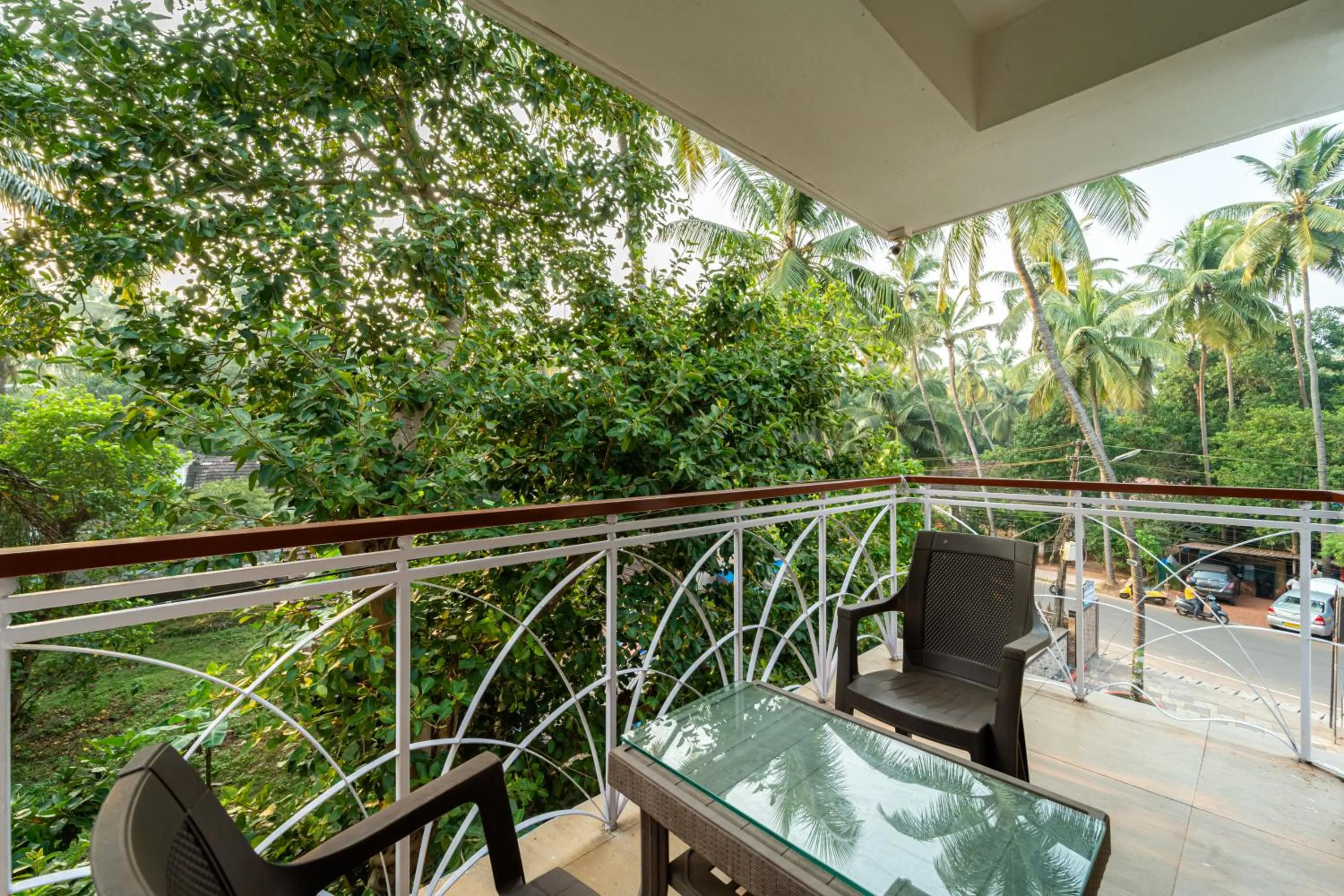 Balcony/Terrace in Treebo Gulmohar Beach Resort with Pool