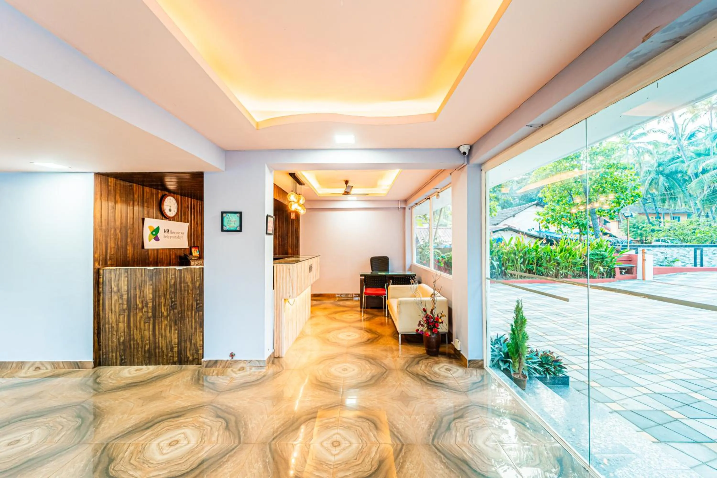 Lobby or reception in Treebo Gulmohar Beach Resort with Pool