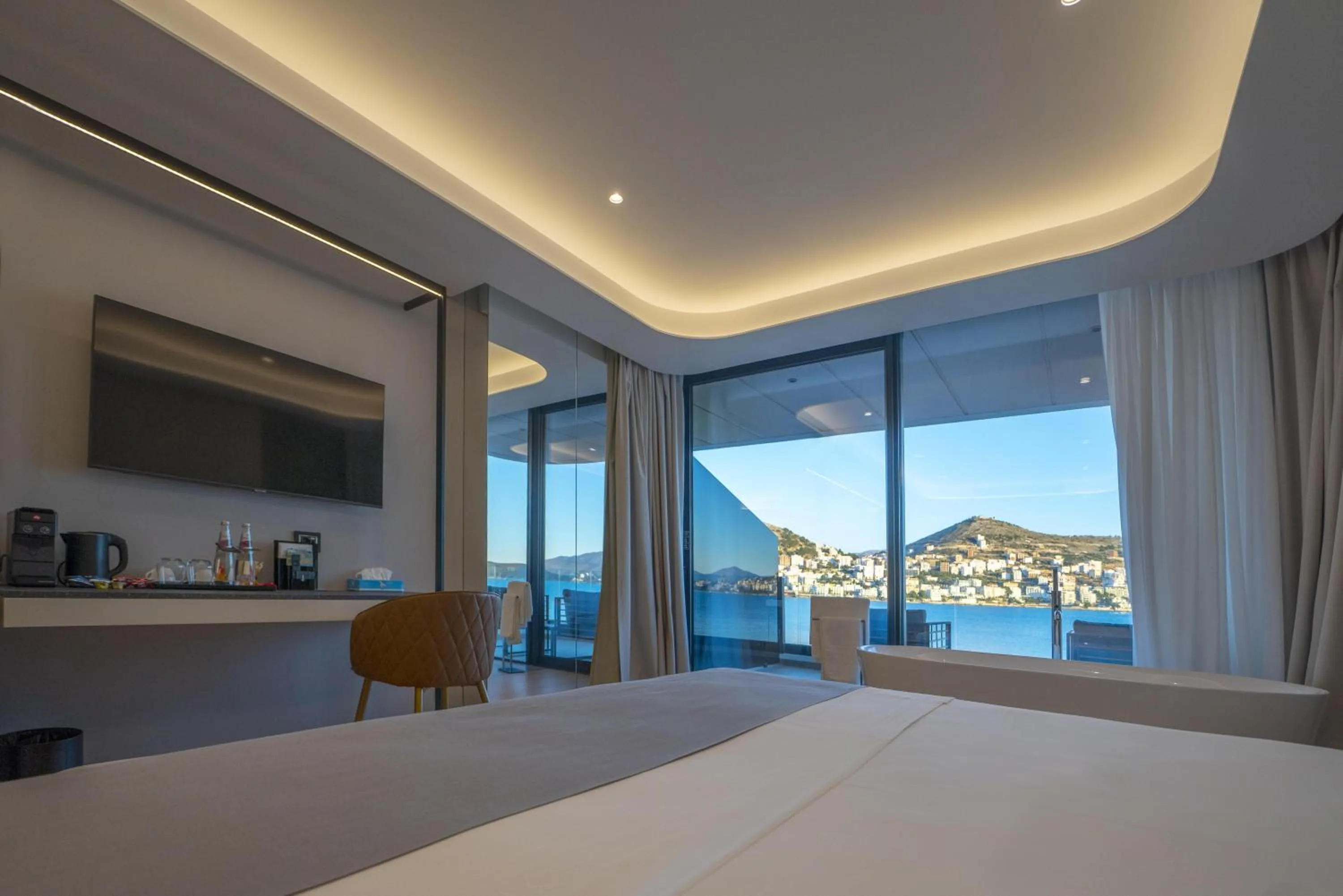 Bed in AL'YACHT Premium Hotel