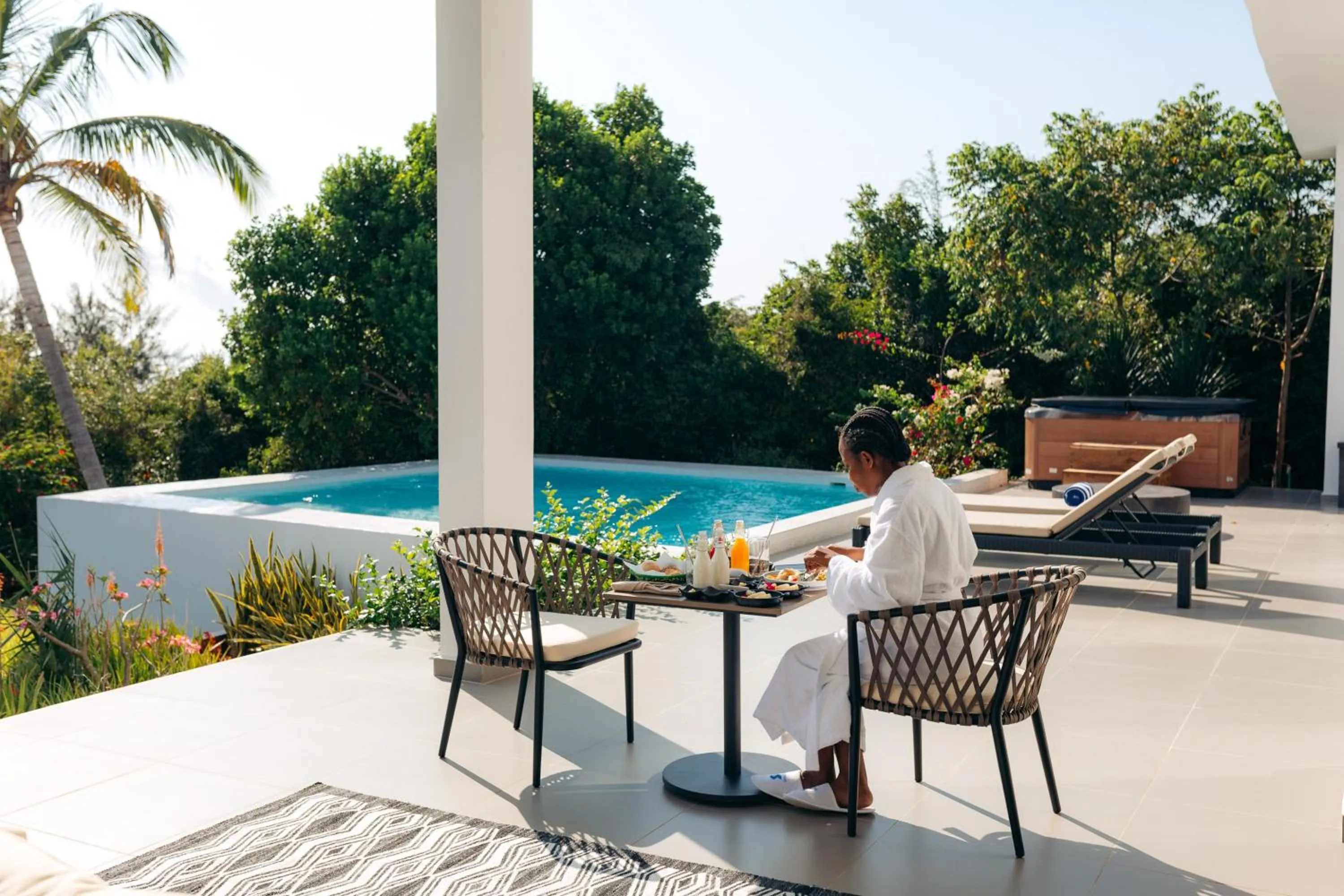 Patio in Safira Blu Luxury Resort & Villas