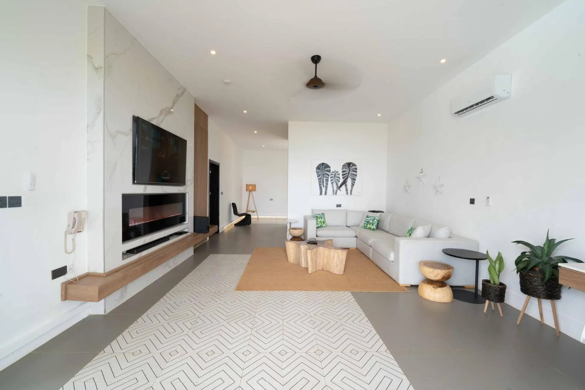 Living room in Safira Blu Luxury Resort & Villas