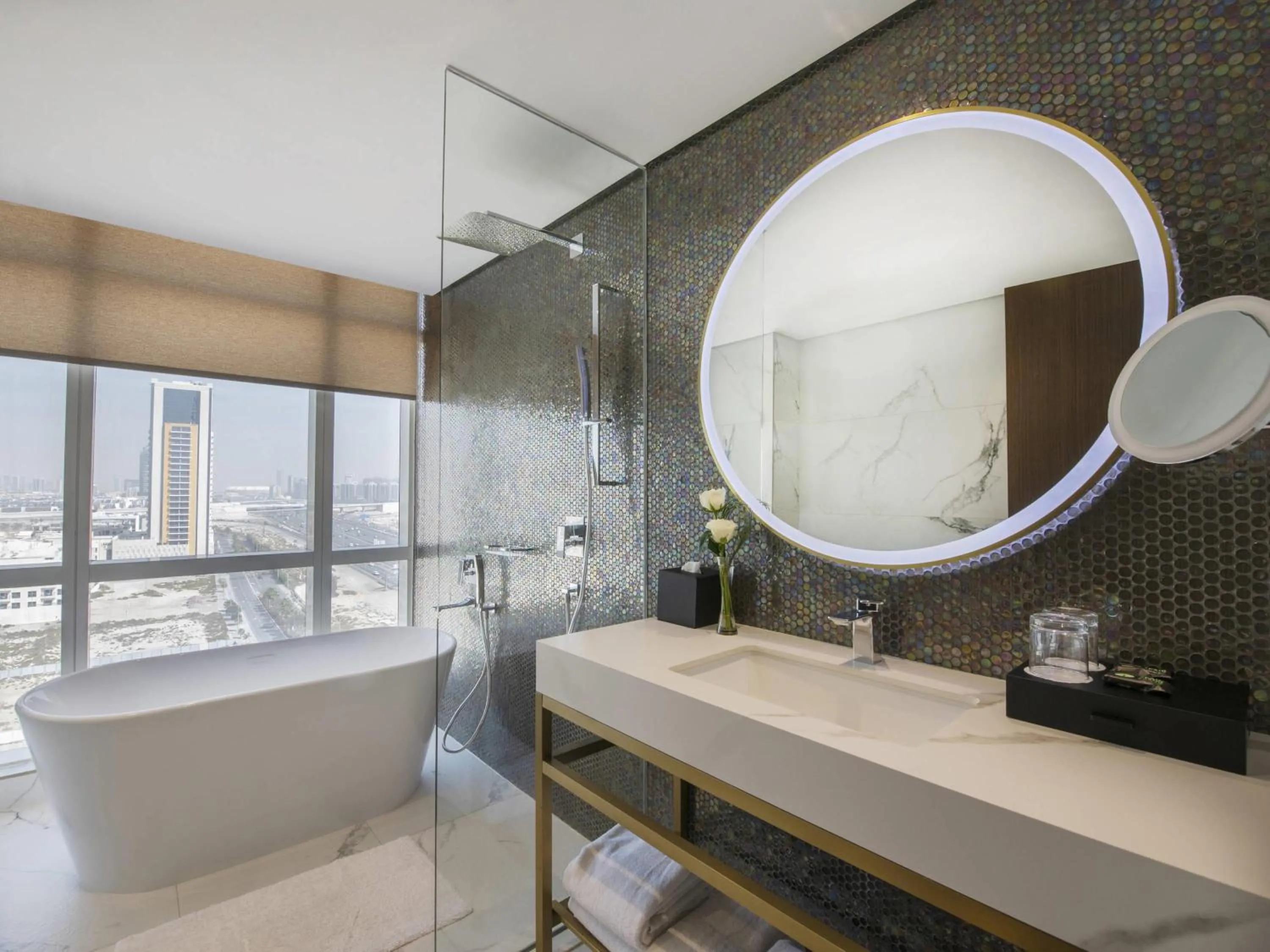 Bedroom in Movenpick Jumeirah Village Triangle