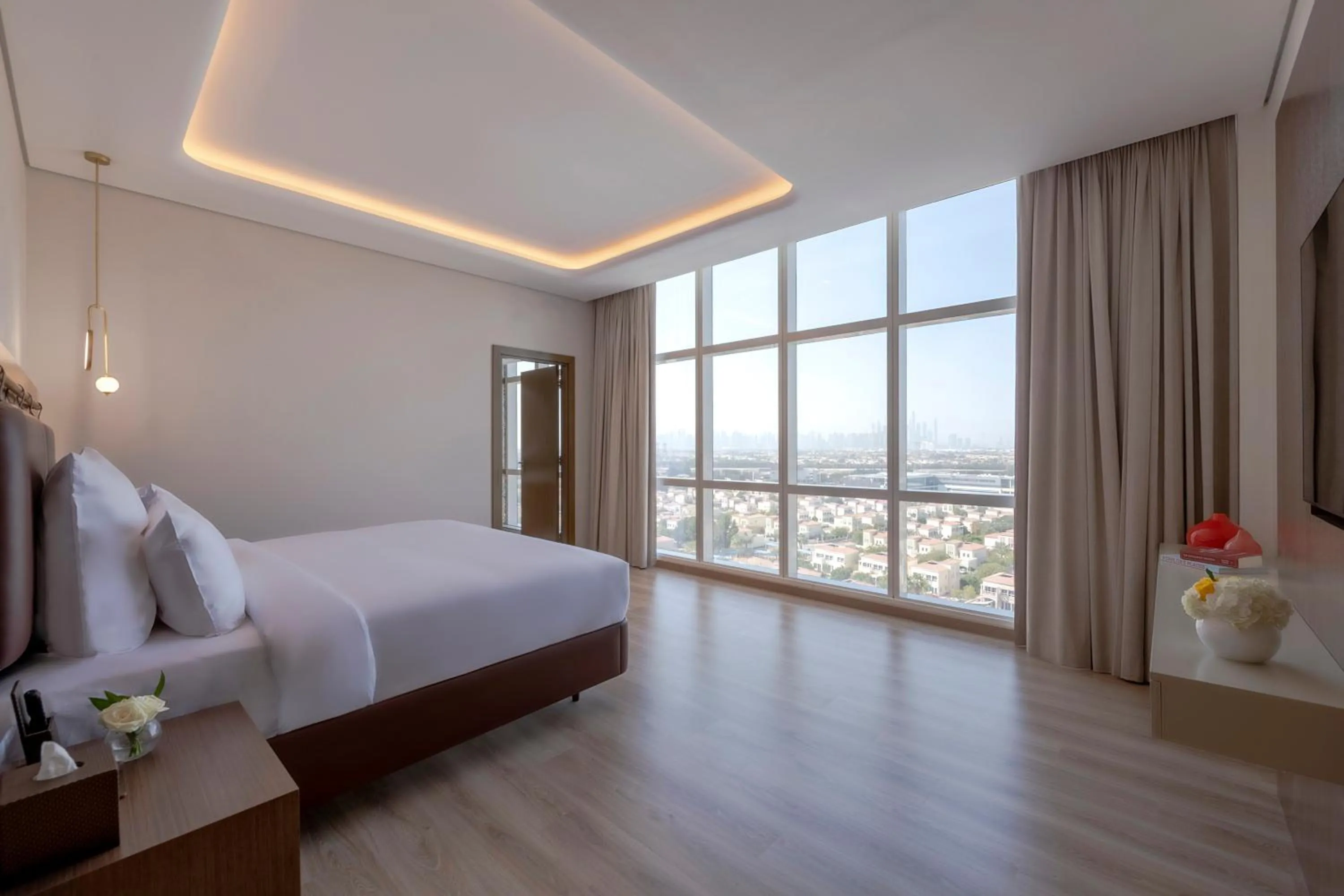 Photo of the whole room, Bed in Movenpick Jumeirah Village Triangle