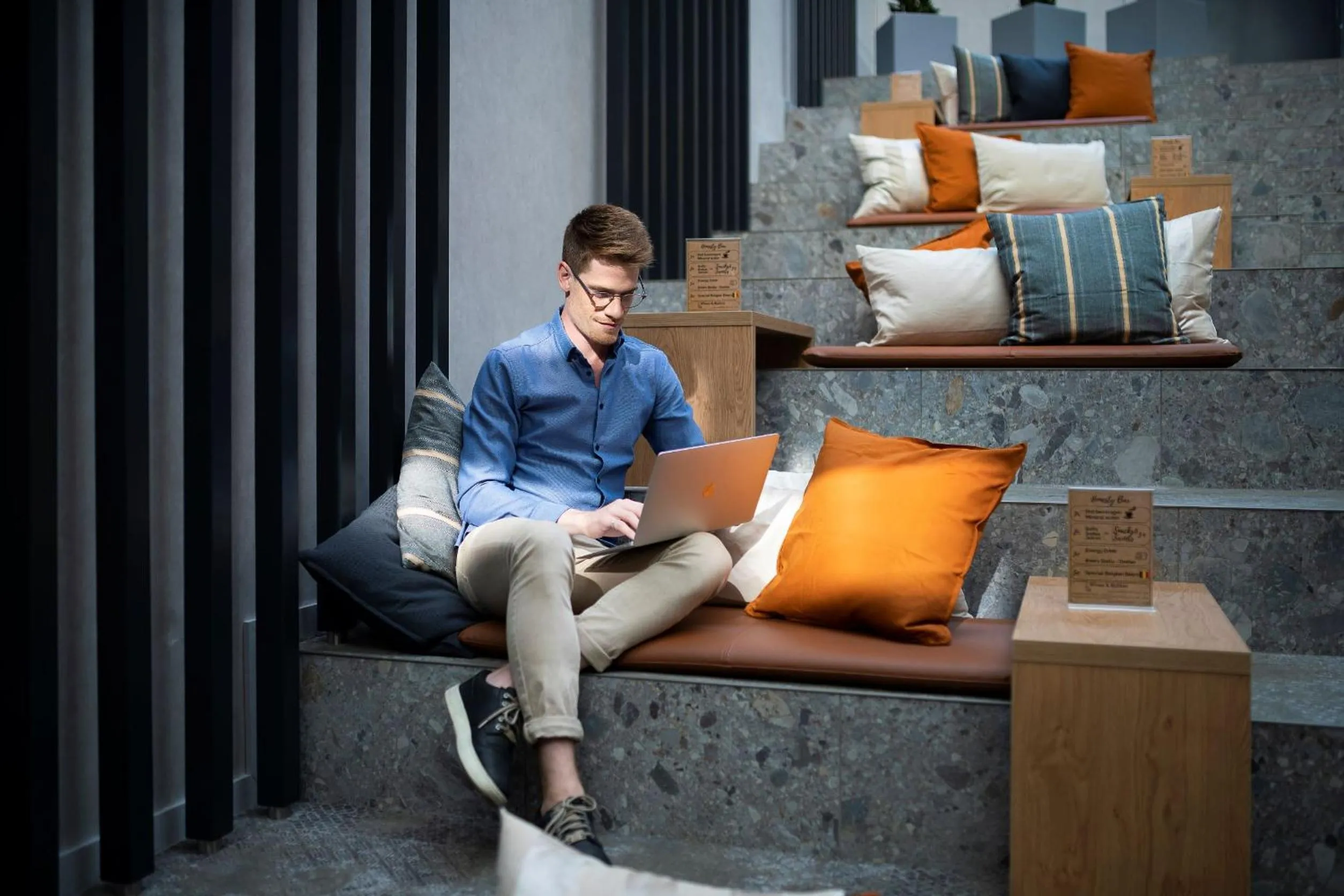 People in Three Corners Downtown Hotel